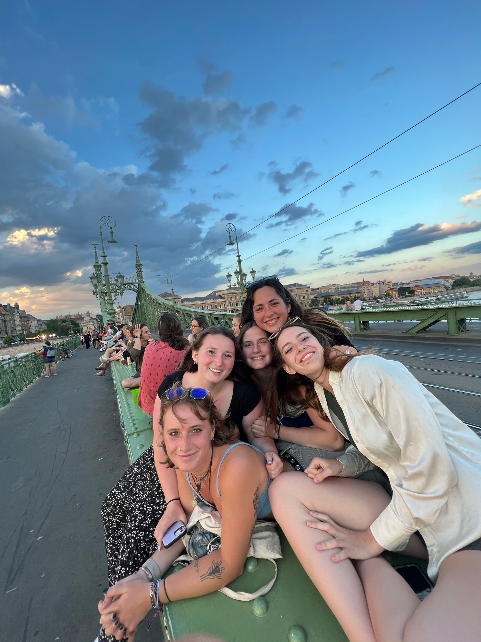 Chilling on the liberty bridge