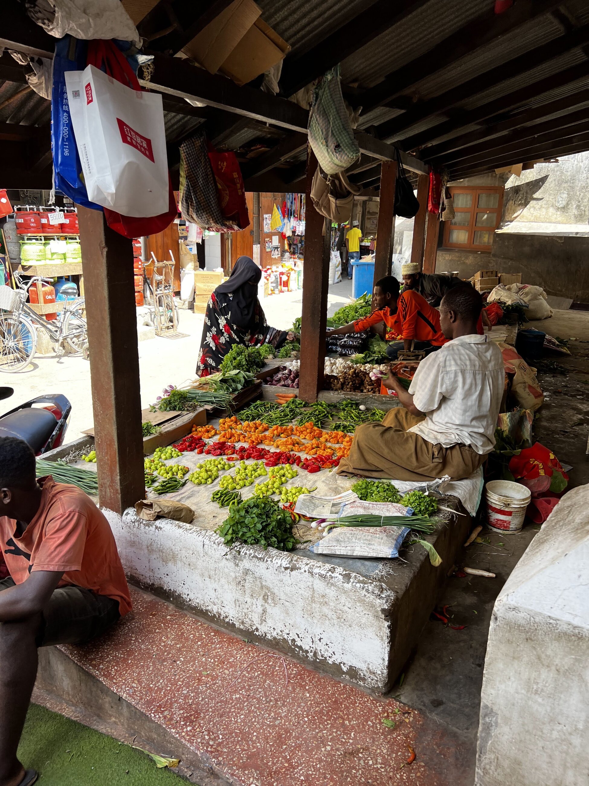 Visiting the markets in Stone Town 