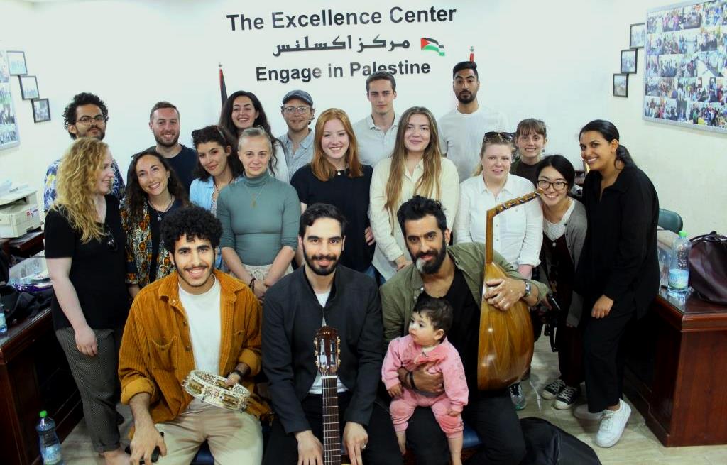 Traditional Palestinian music day at the Excellence Center