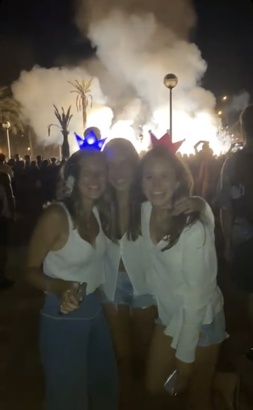 Me and my friends at San Juan, a catholic holiday that celebrated both Sant Juan's birthday, and summer solstice. People dress up as demons and throw fire everywhere!