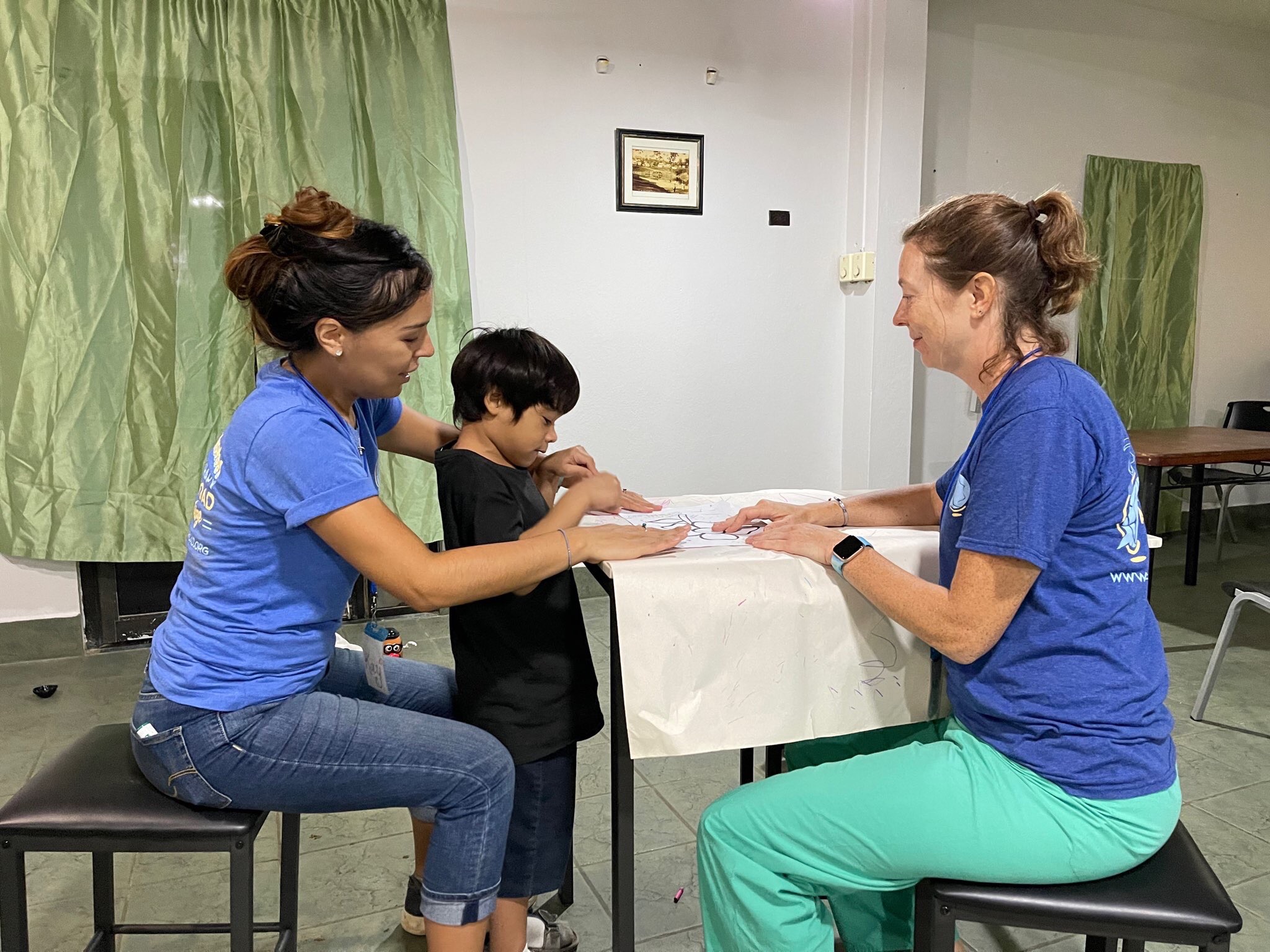 Administering speech therapy to local children :)