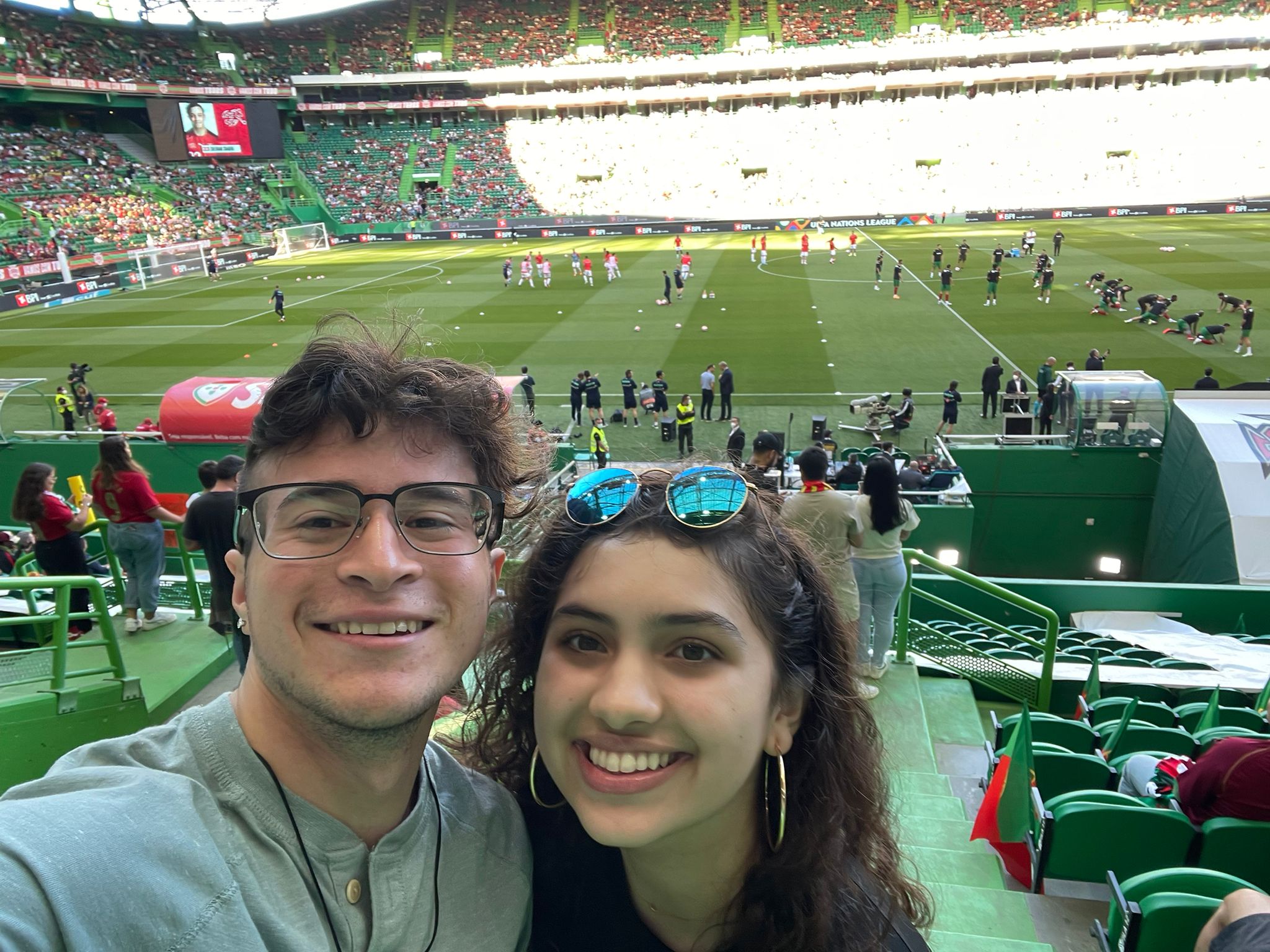 Portugal vs. Switzerland (we saw Cristiano Ronaldo!!)
