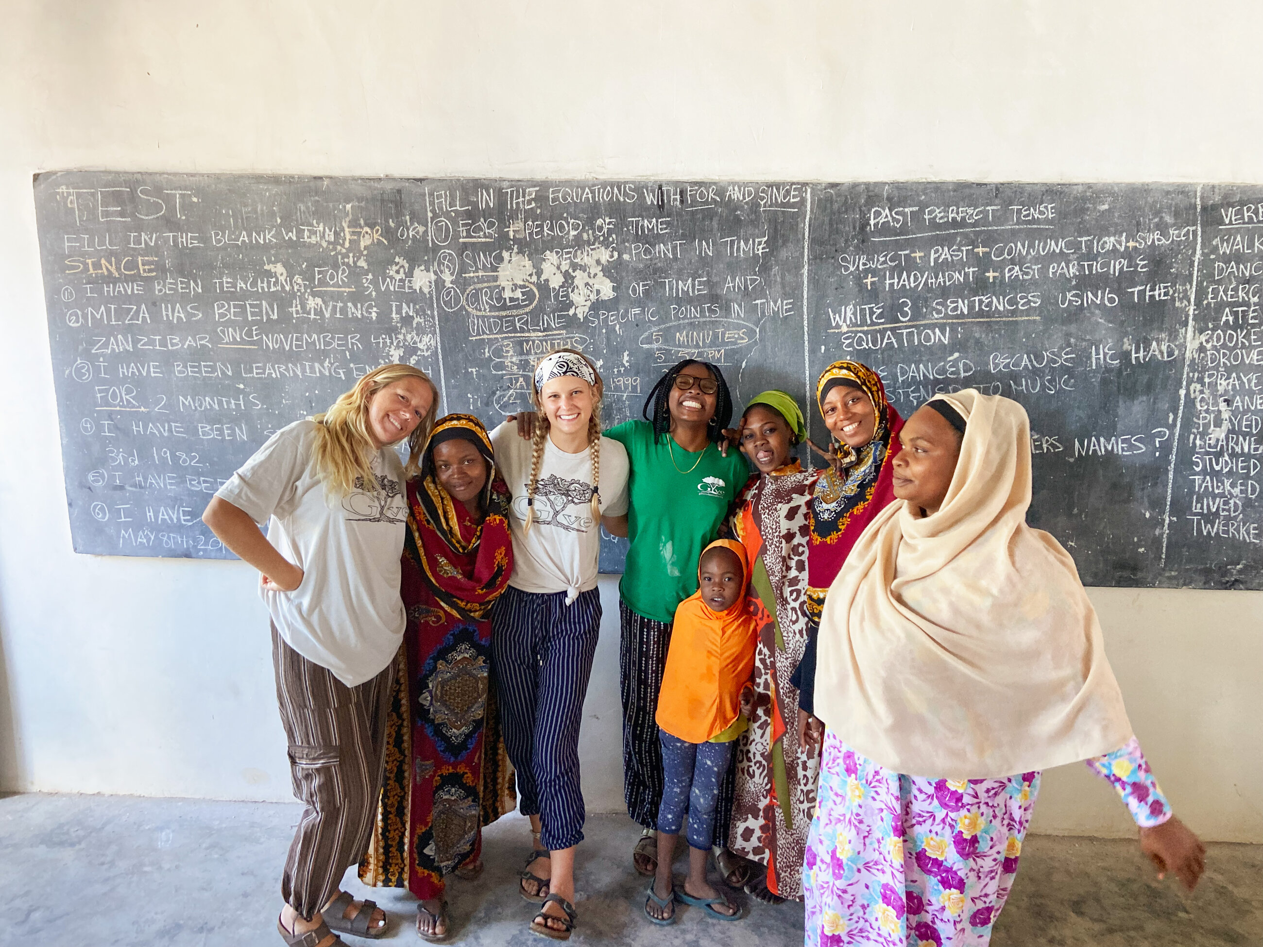 With my students and fellow volunteer teachers