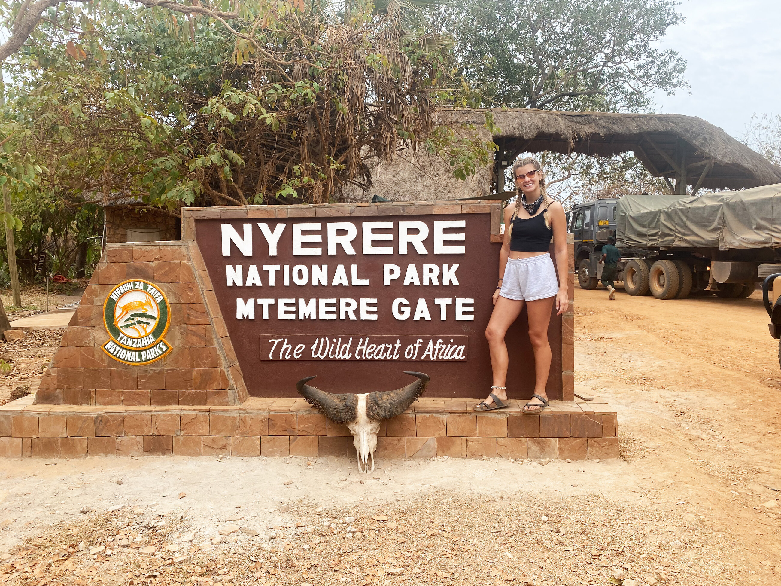 At Nyerere National Park for the safari