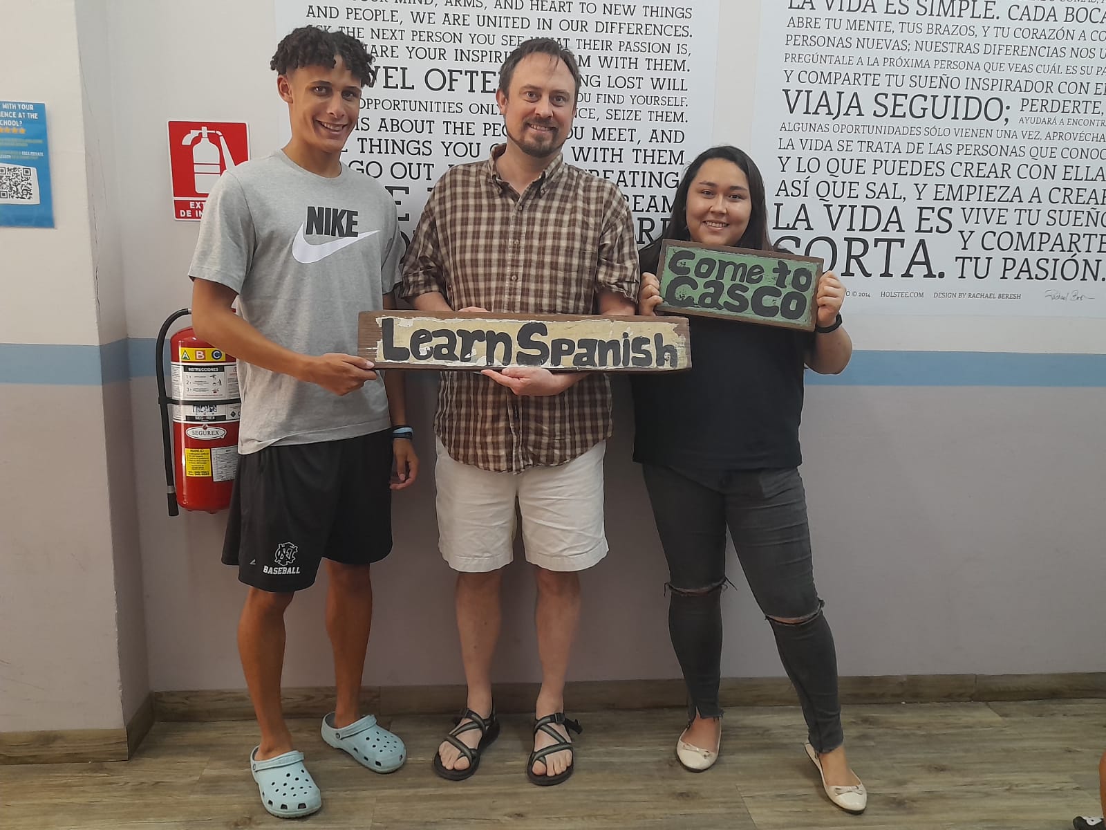 Our two person class and instructor