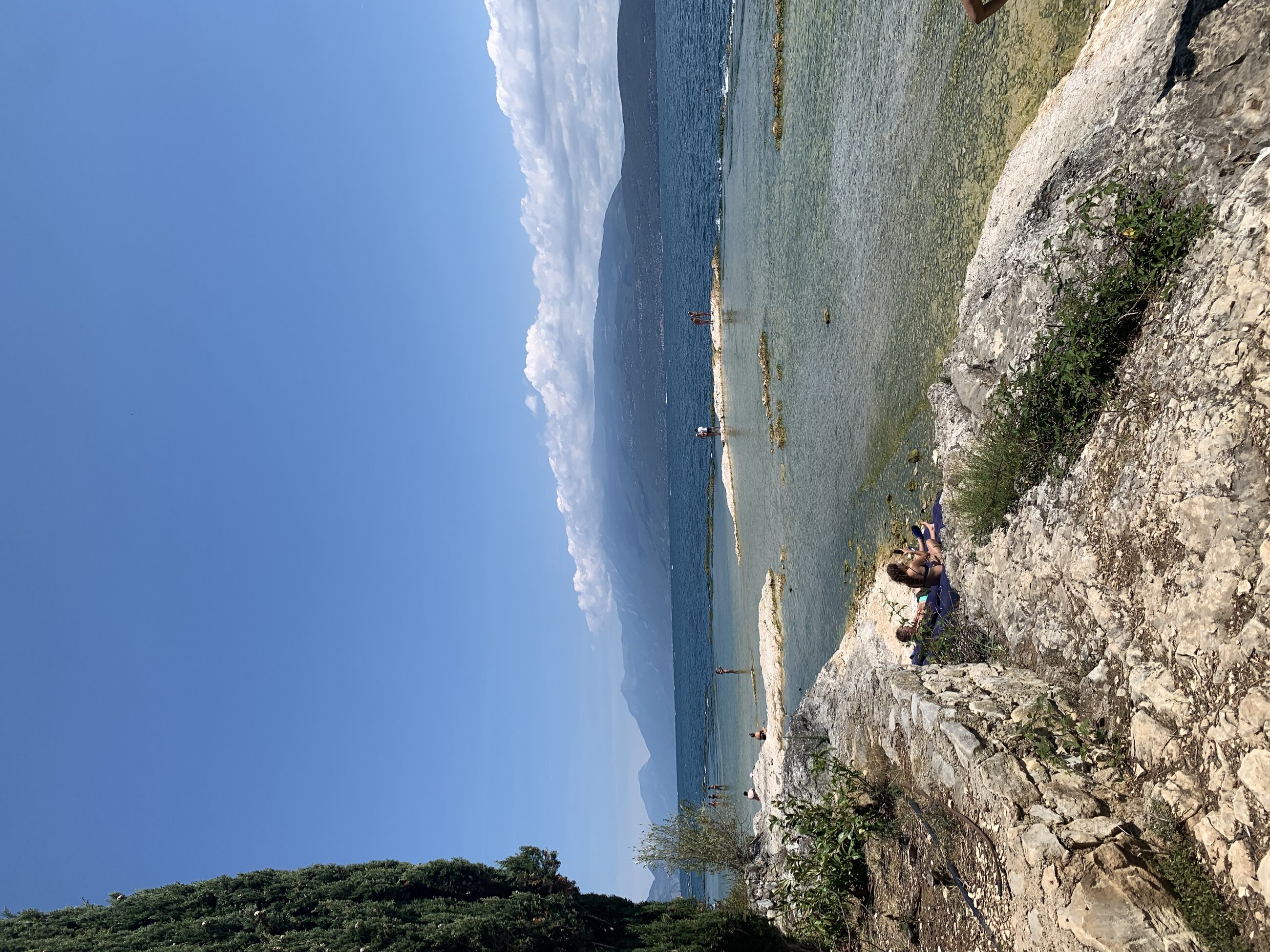 Lake Garda with my host family 