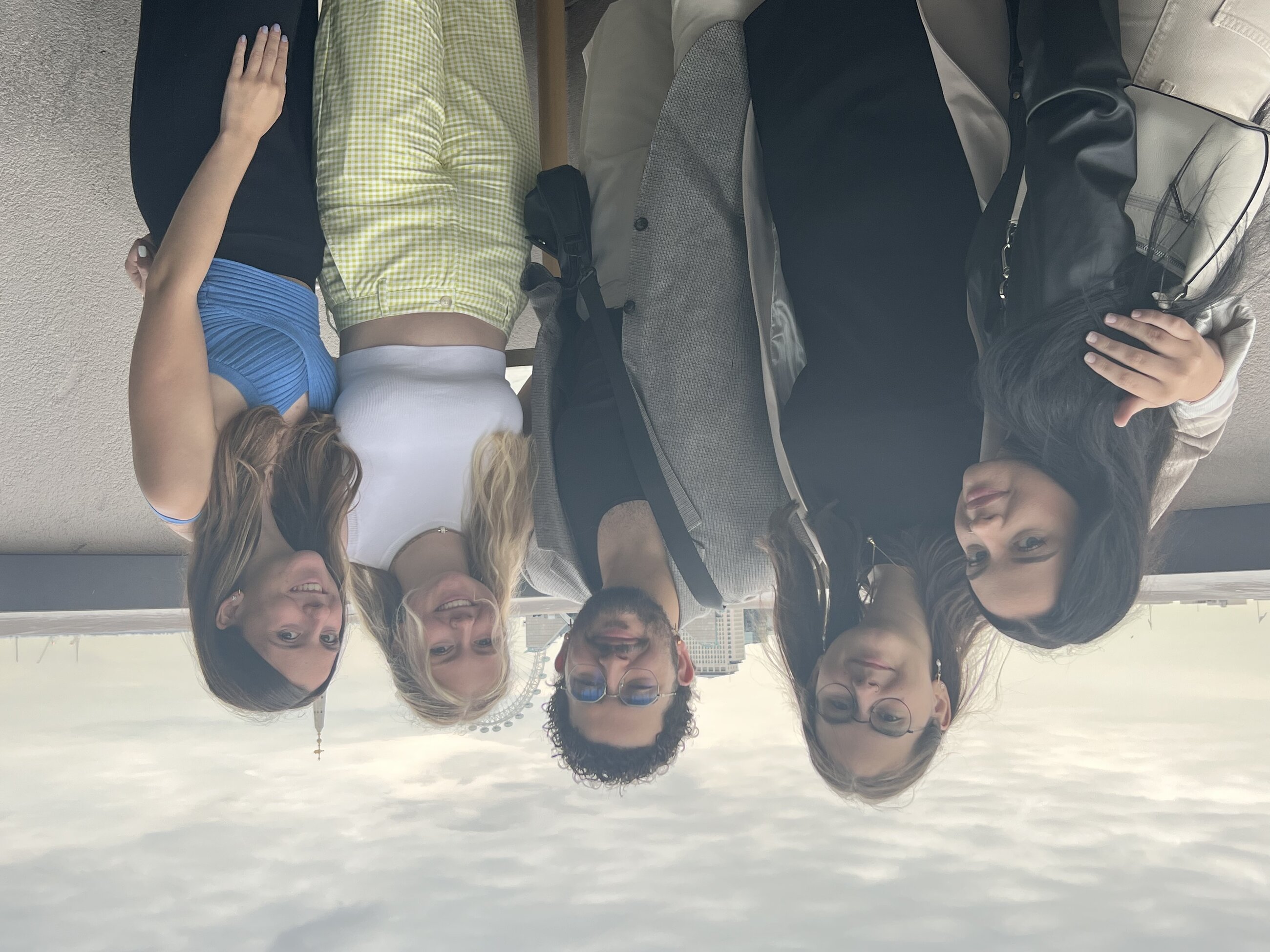 Me, Courtney, Jesse, Kris, and Kris’ friend at a rooftop restaurant