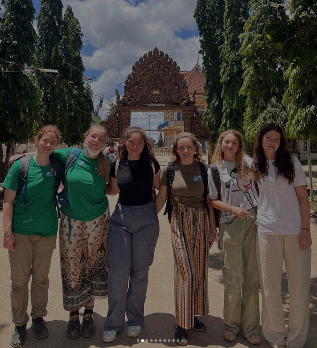 Volunteers at local school