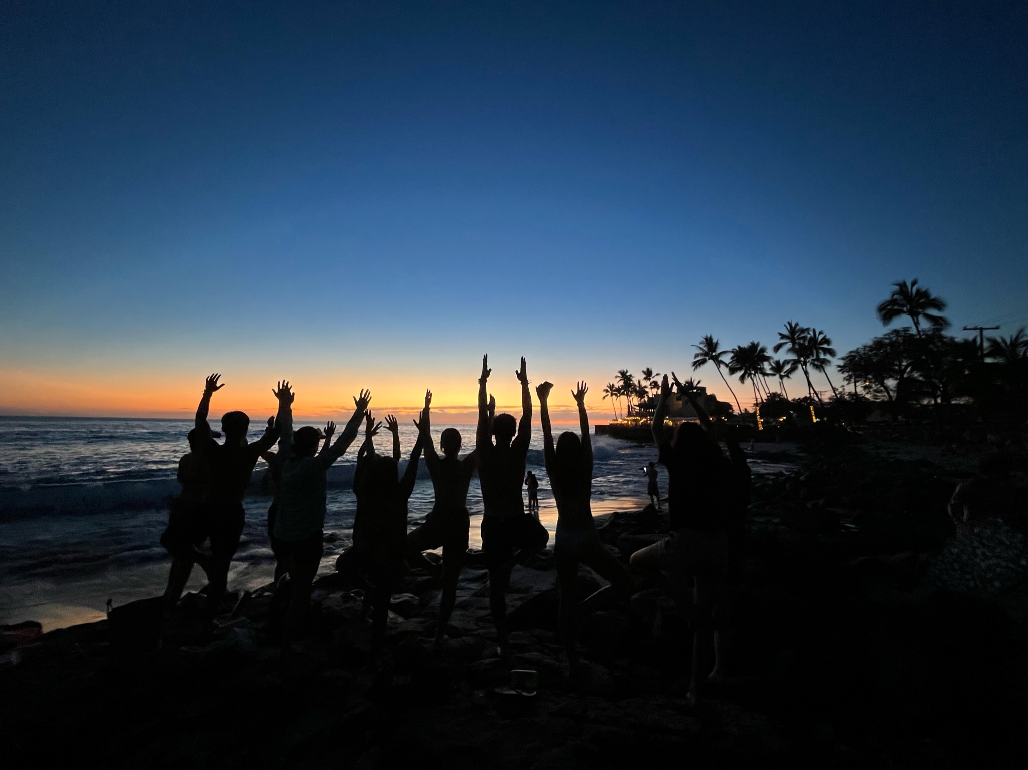 Last day beach yoga