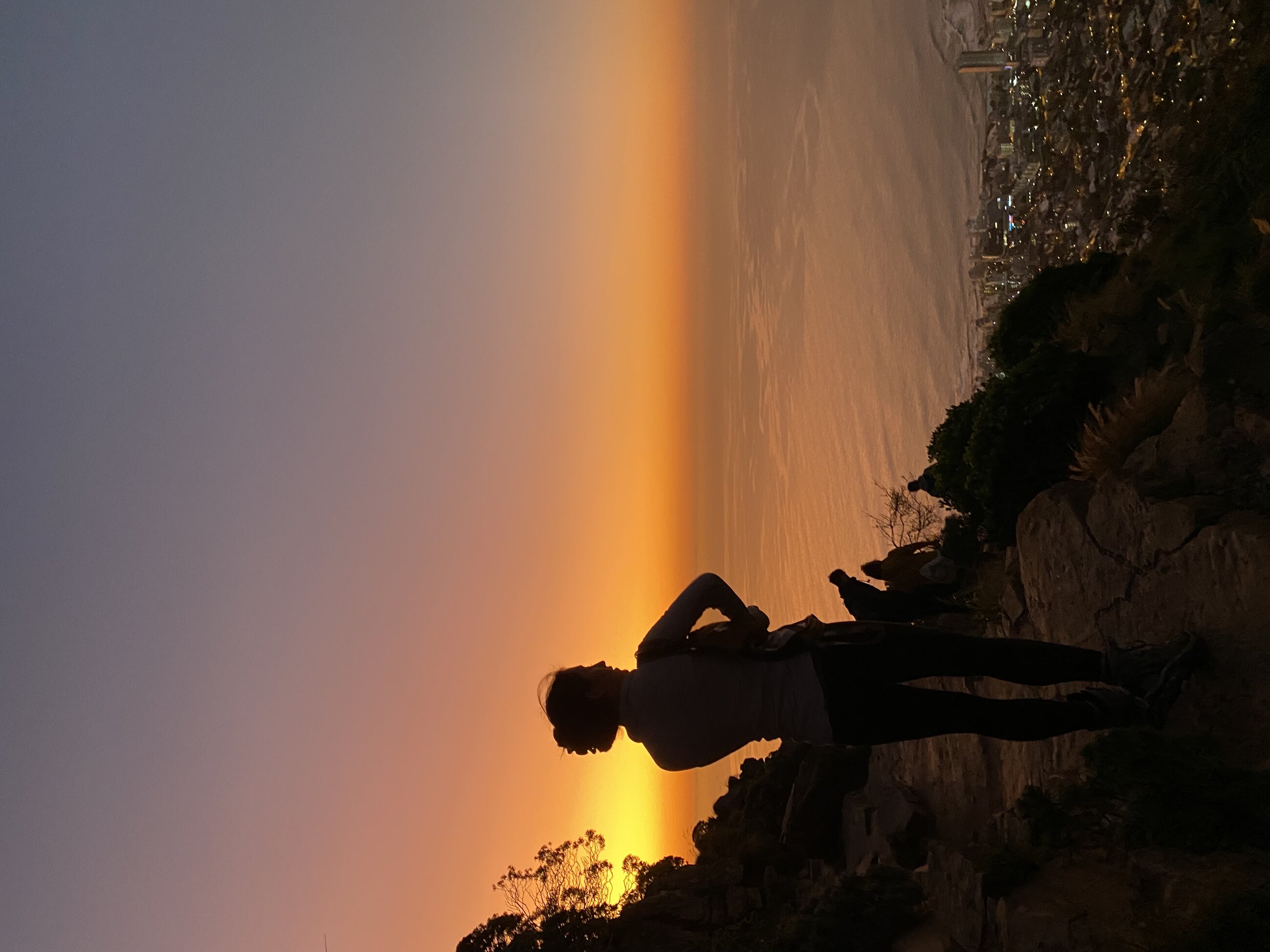 Hiking Table Mountain at Sunset