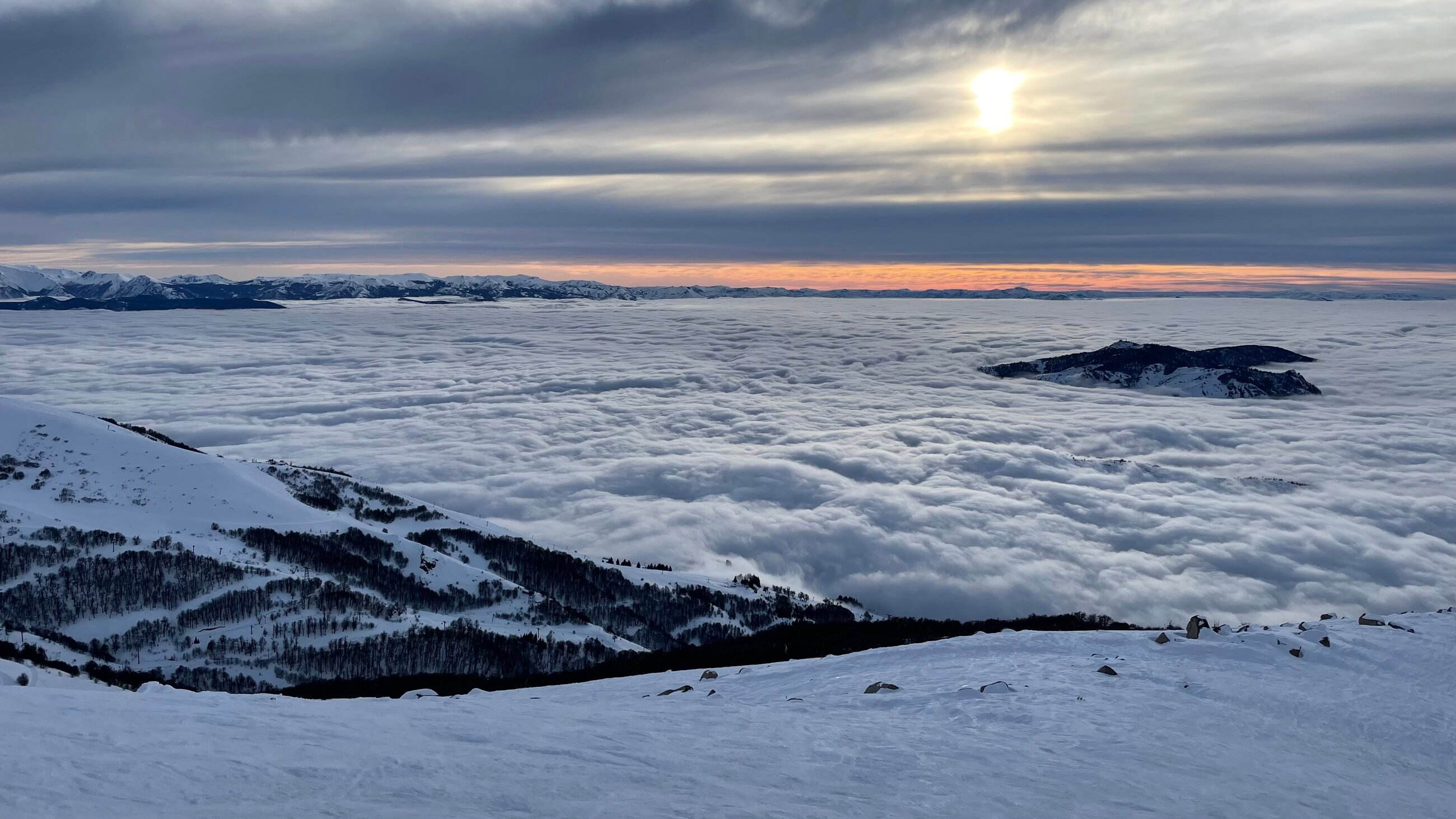 Morning view from Cerro Catedral, Bariloche