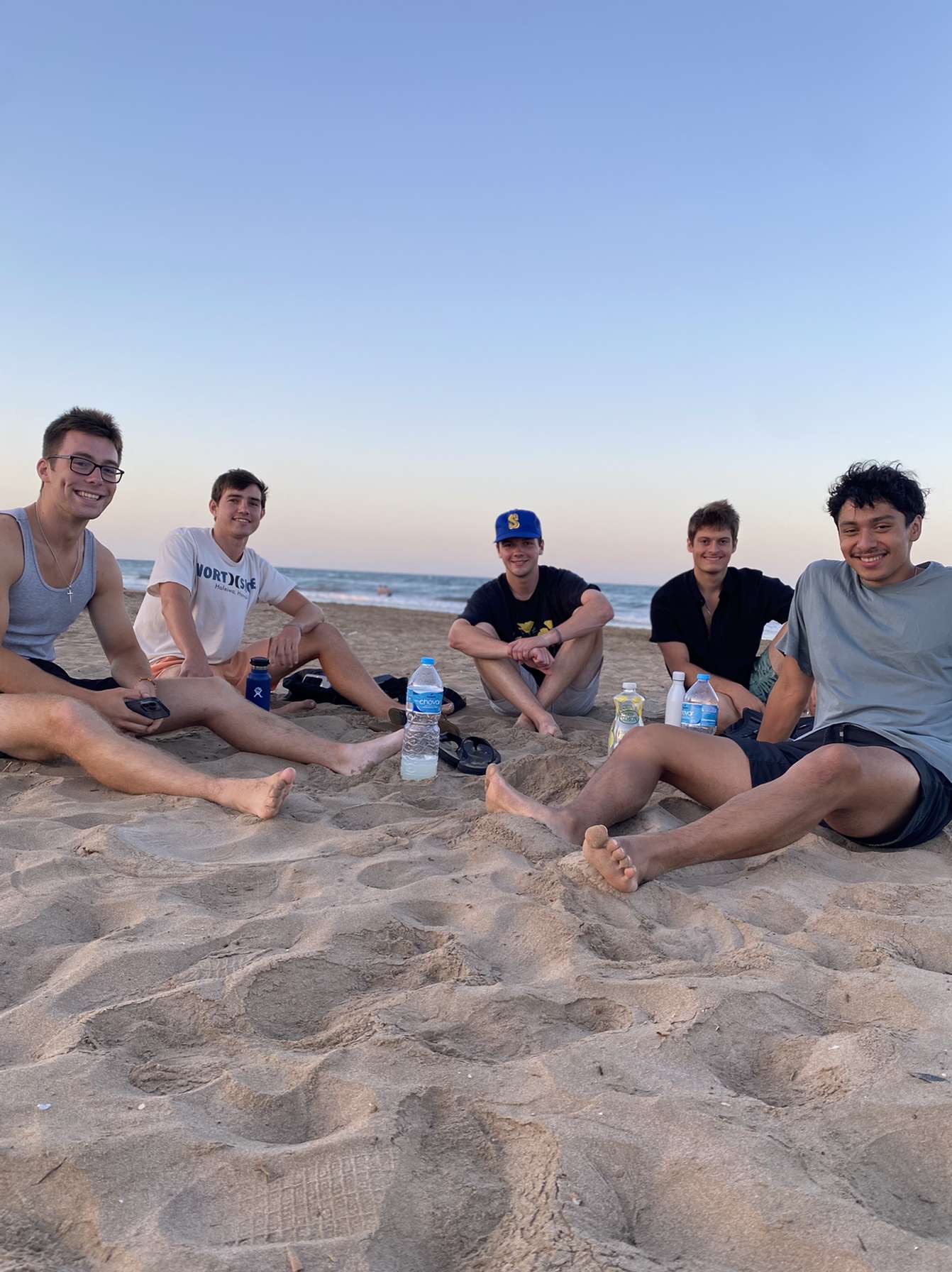 Hanging on the beach after class!