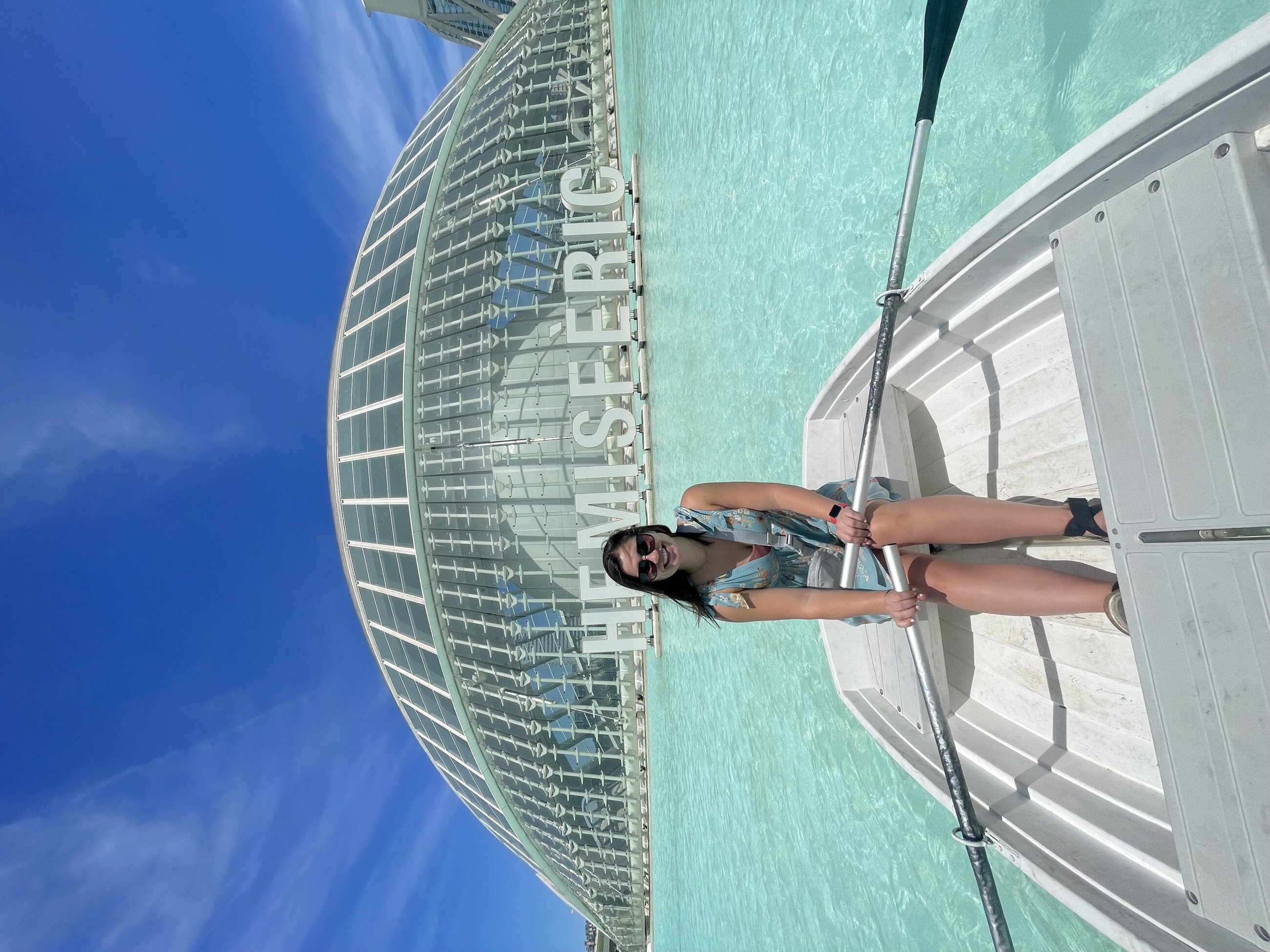 This is me at the City of Arts and Science during one of the first weekends I was in Valencia!