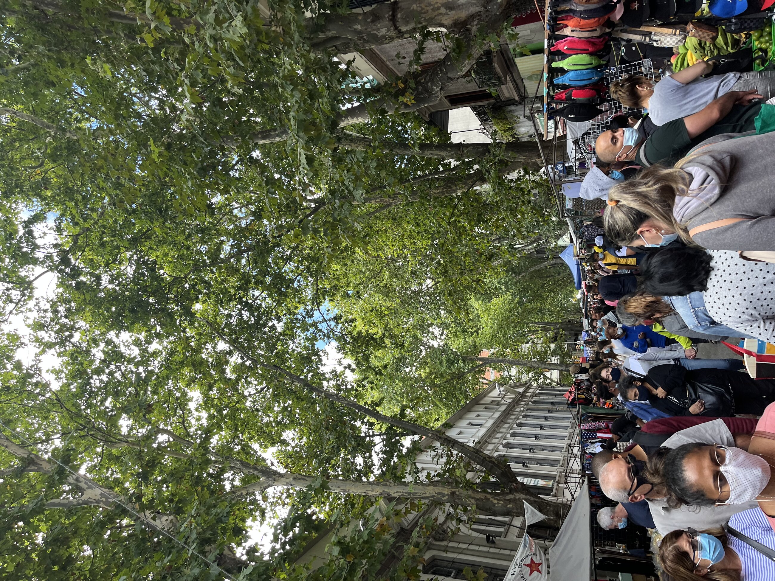 A street feria or market held each Sunday. Ferias are held throughout all of Montevideo and are a great way to find inexpensive produce and clothing.