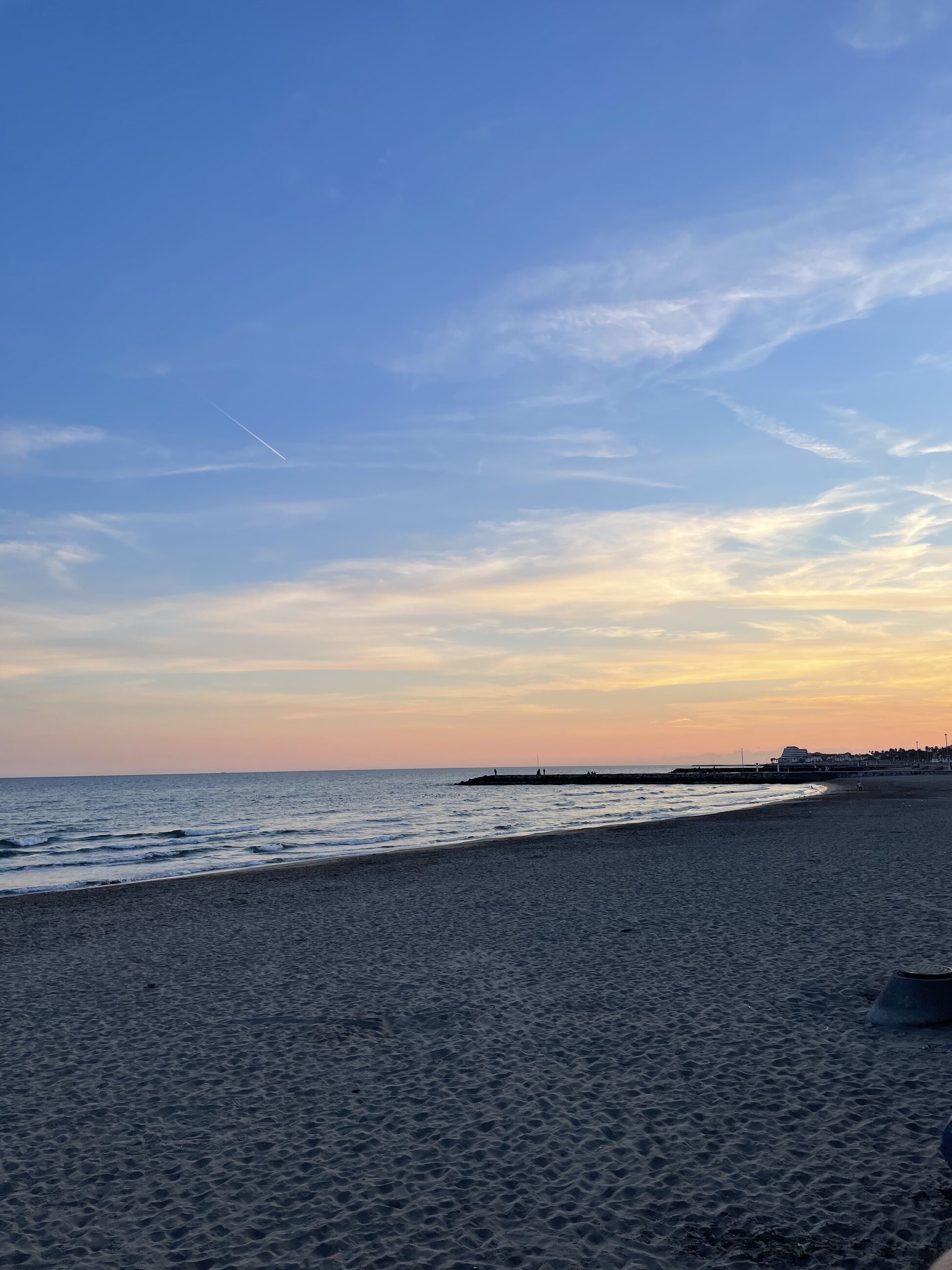 Sunset in Sitges for Carnival celebrations!