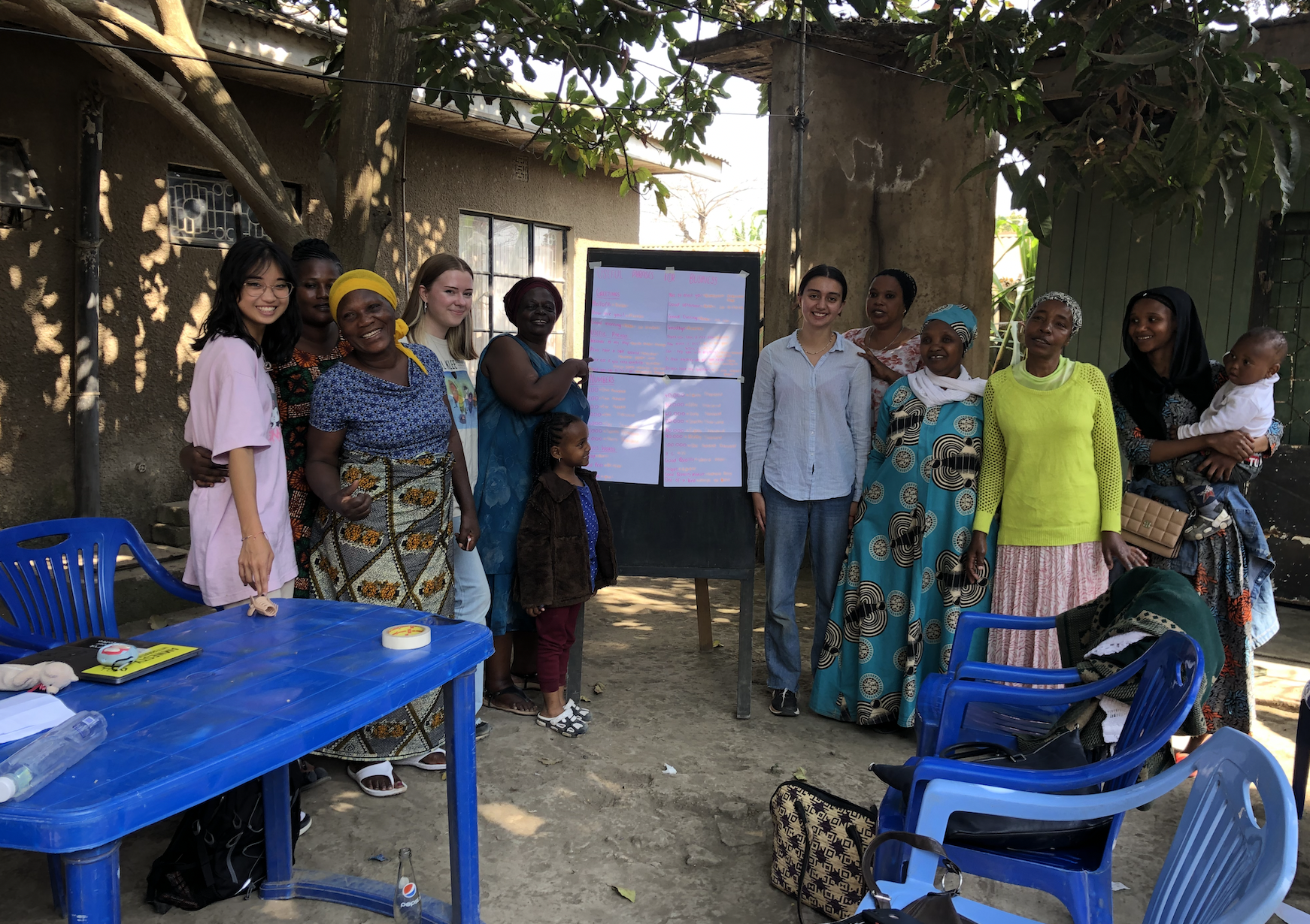 giving presentations to local women's groups! (topics: right to vote, domestic violence, life planning, business tactics. etc.)