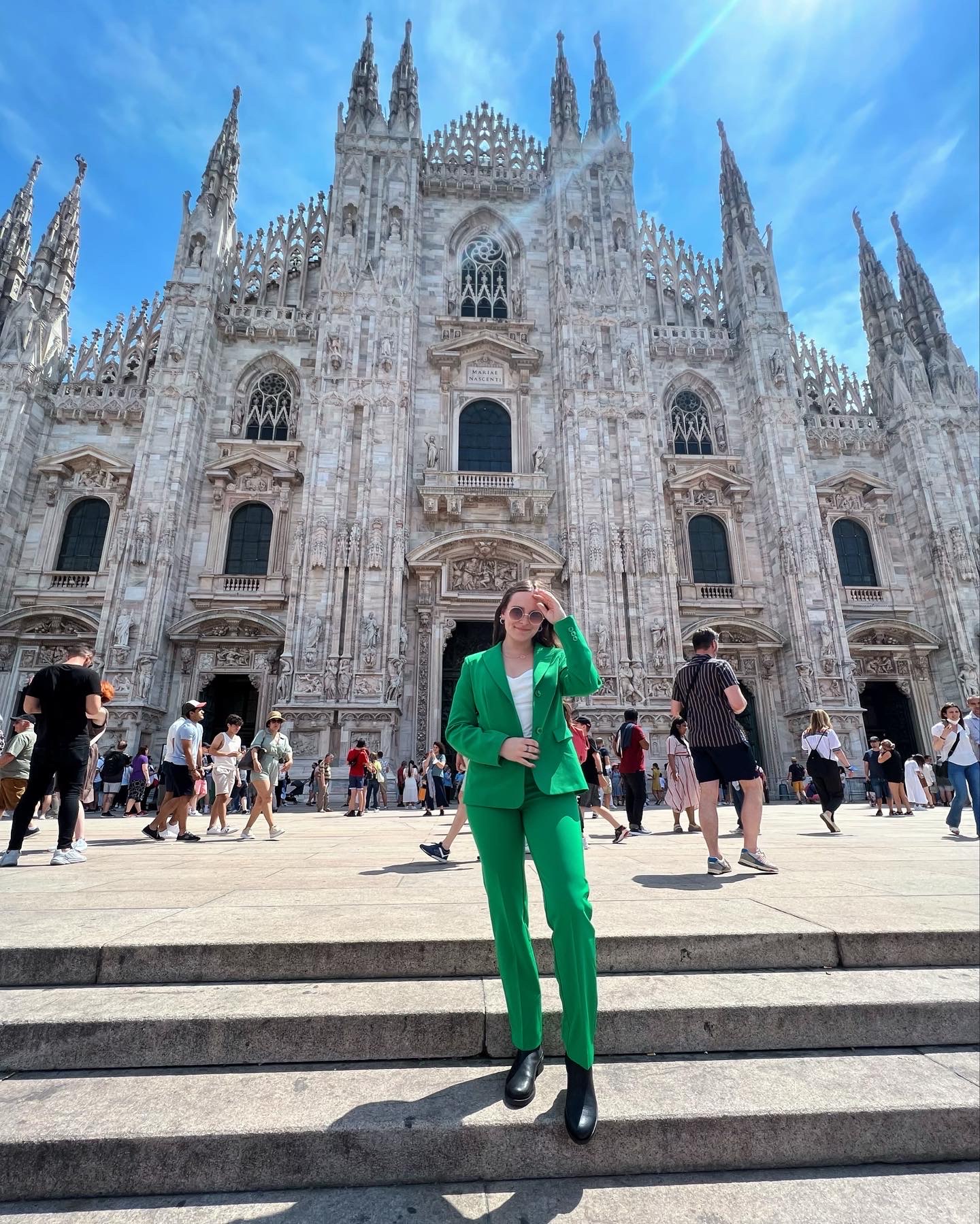 Me on a weekend trip to Milan!