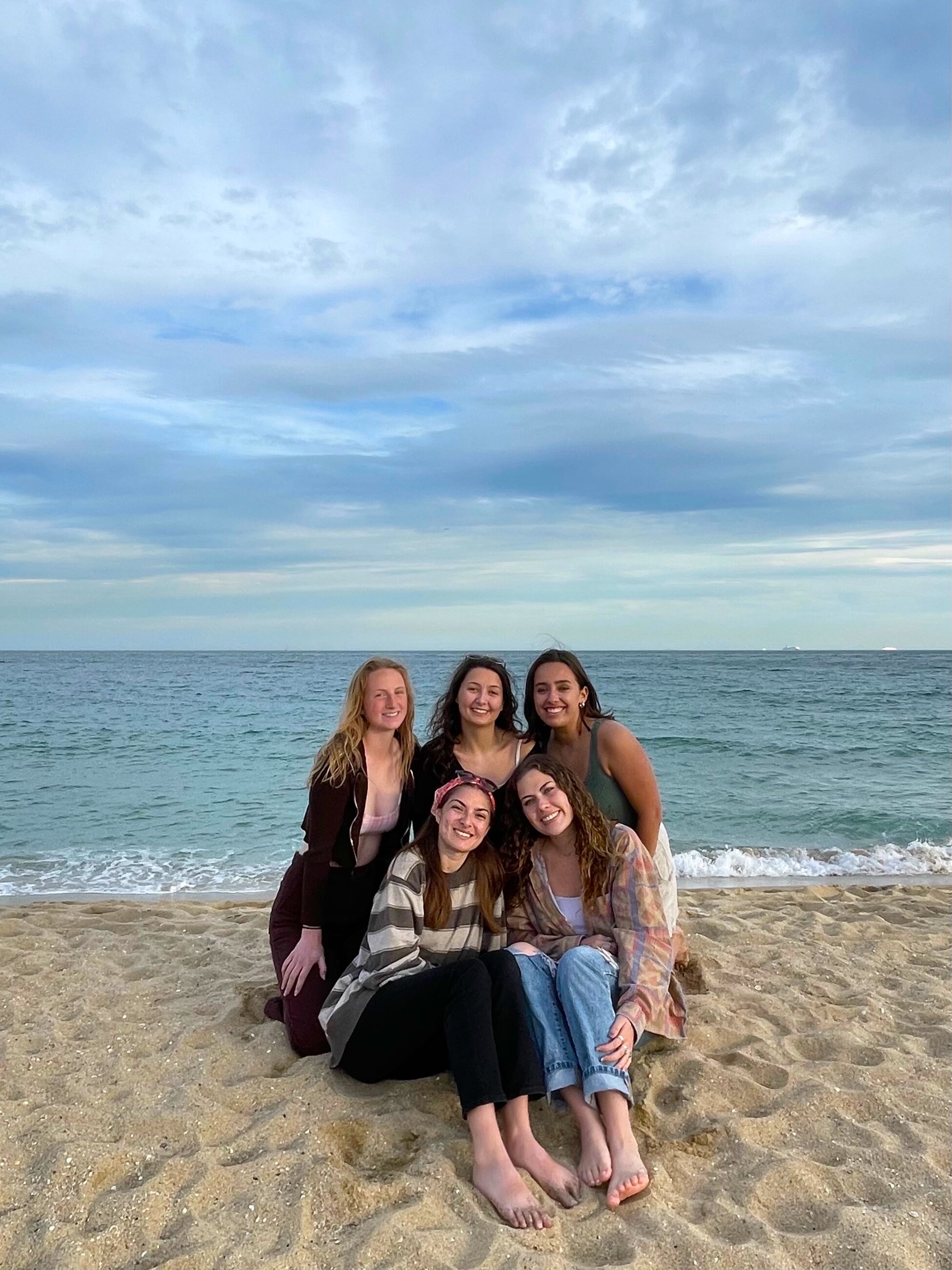 Friends at the Barceloneta beach!