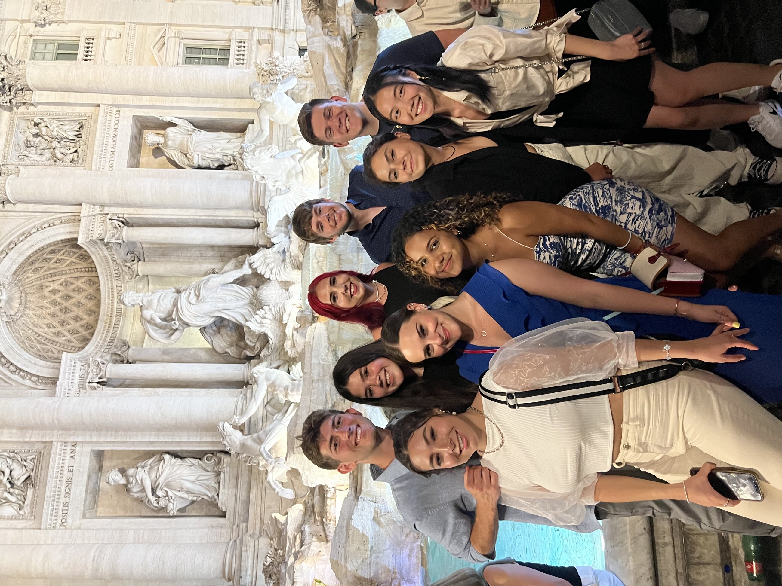 Fellow CIEE students at the Trevi fountain!