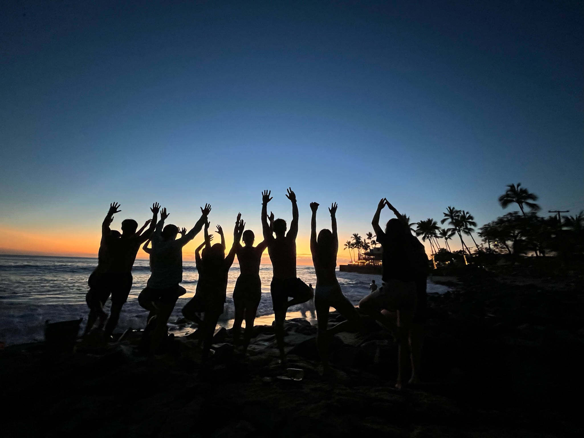 Bittersweet feelings as we spent our last night as a group together!