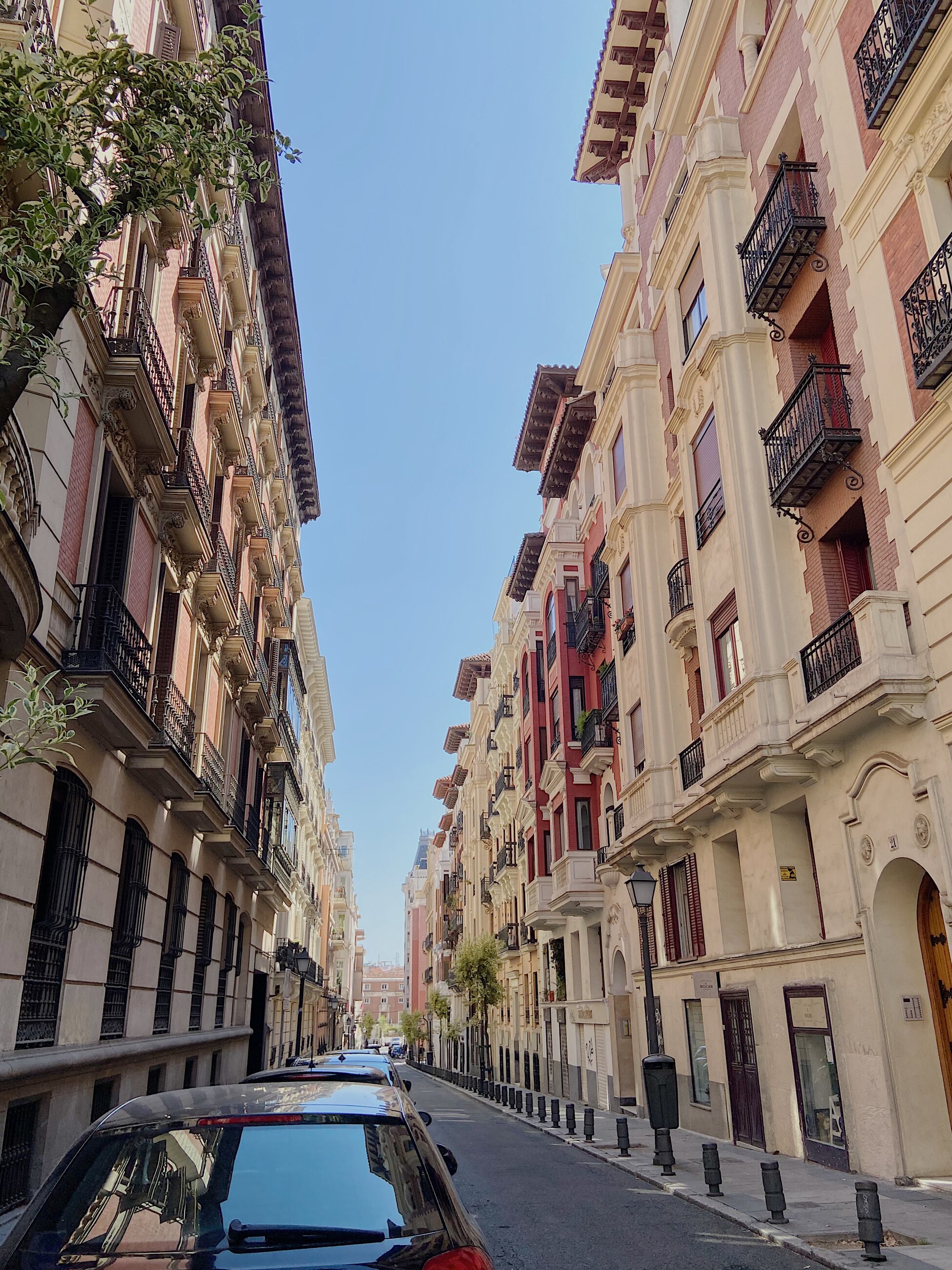 A typical street in Madrid