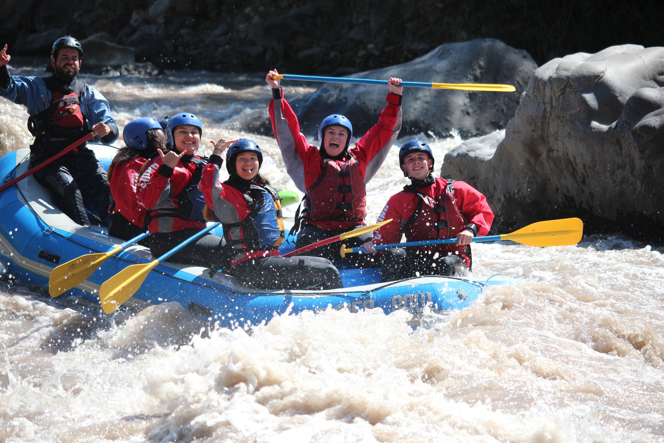 Whitewater rafting in the Andes!
