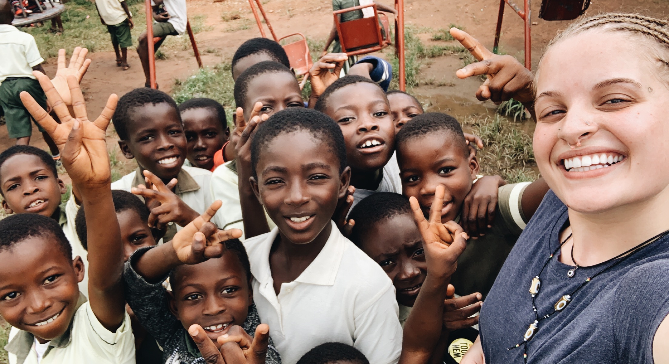 The kids and I taking selfies after school!!