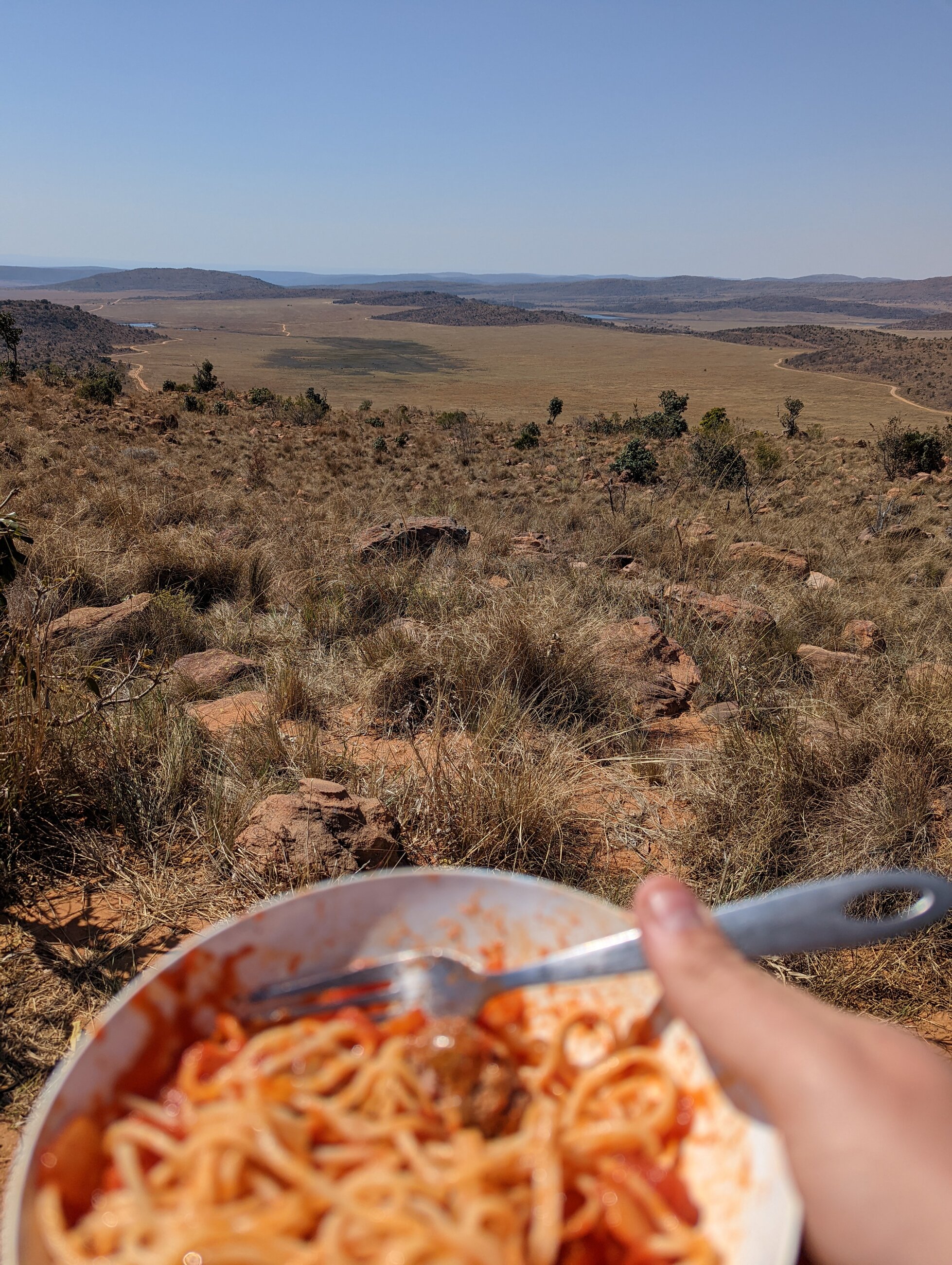 home cooked food on a mountain cannot be beaten
