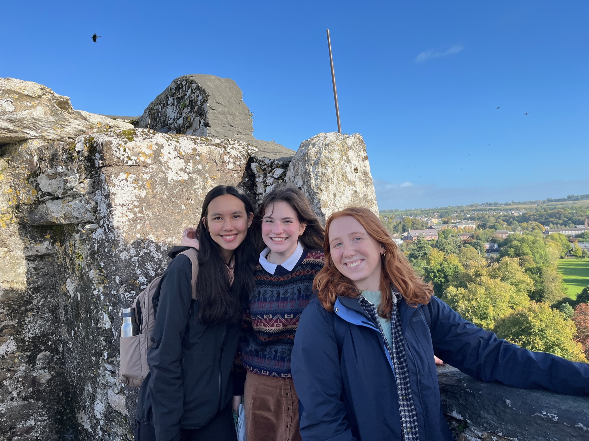 Some of my friends and I at Blarney Castle in Cork, Ireland! Day trips by plane/train are pretty affordable and many countries are only a 1-2 hour flight away.