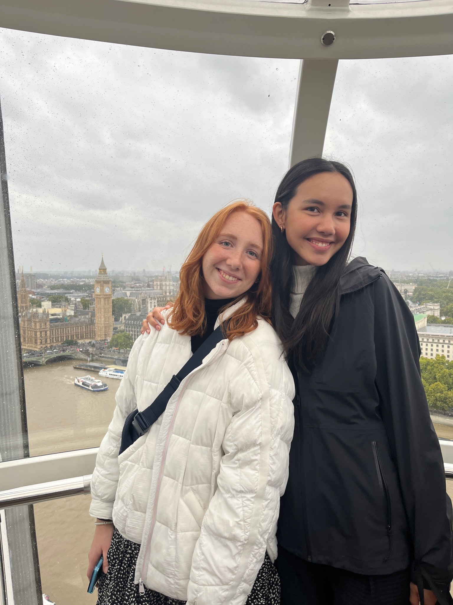 My flatmate and I on the London Eye!