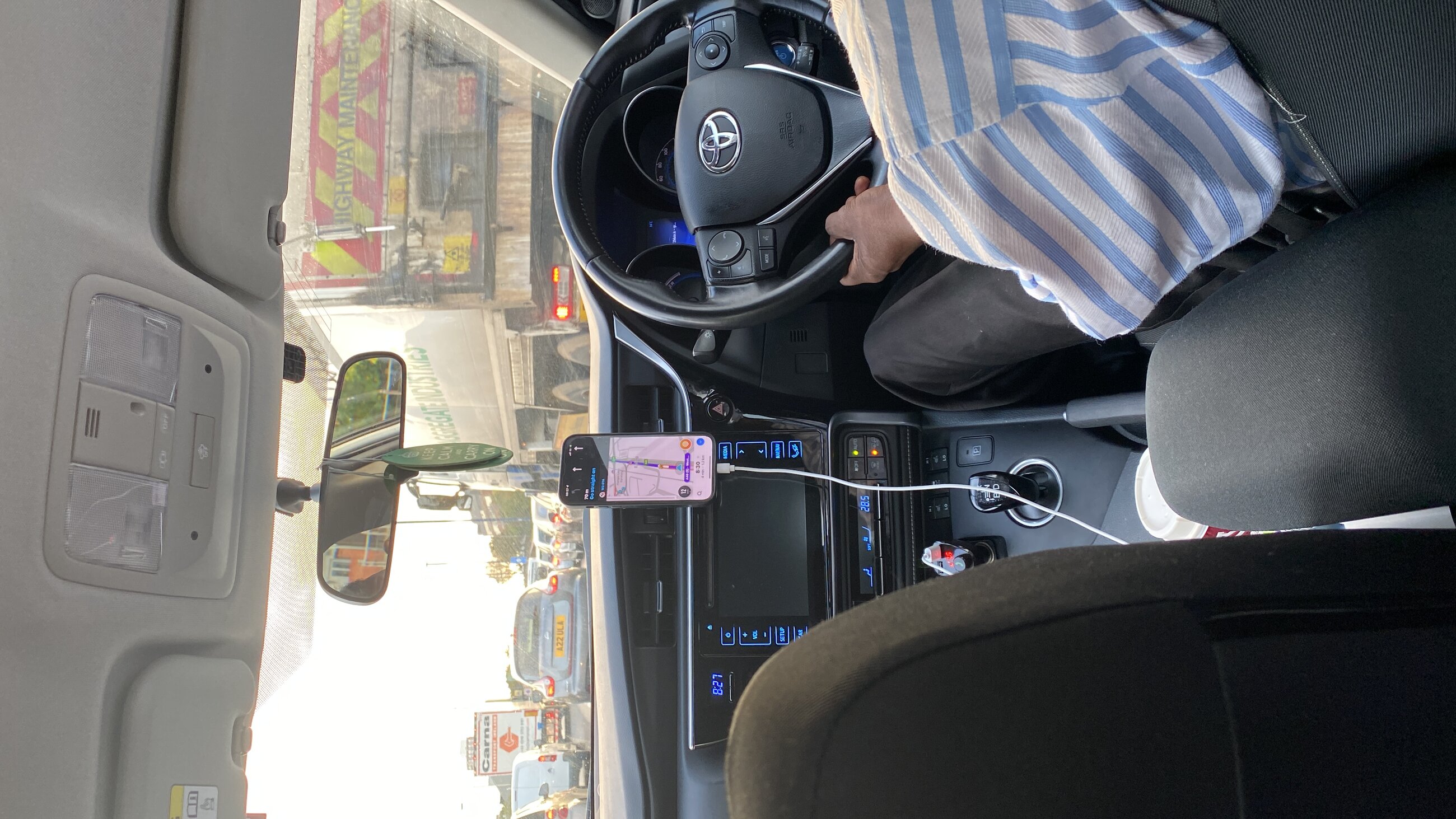 My ride from the airport to Hotel