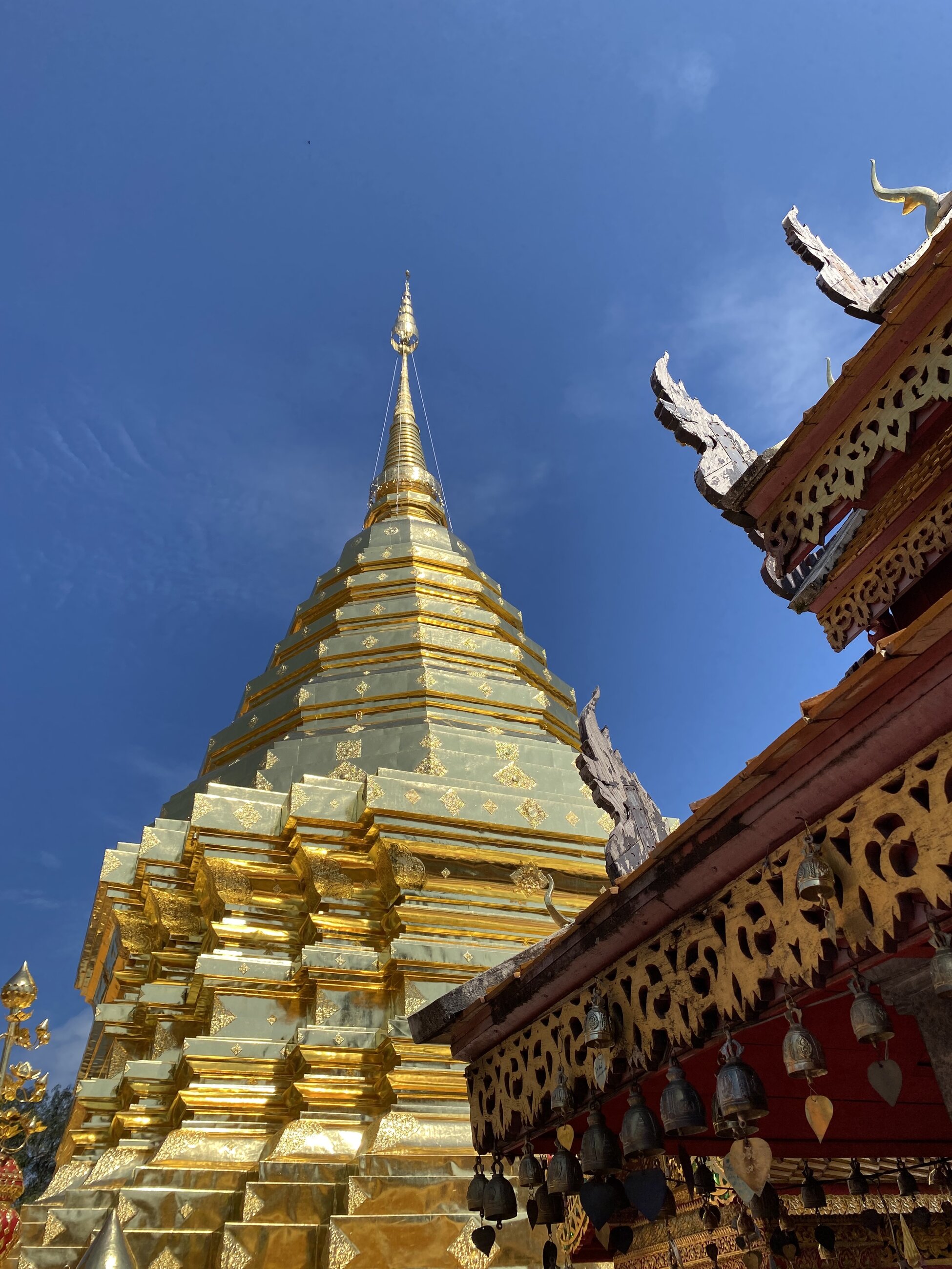 First temple visited in Thailand. This is where we first learned about temple practices.