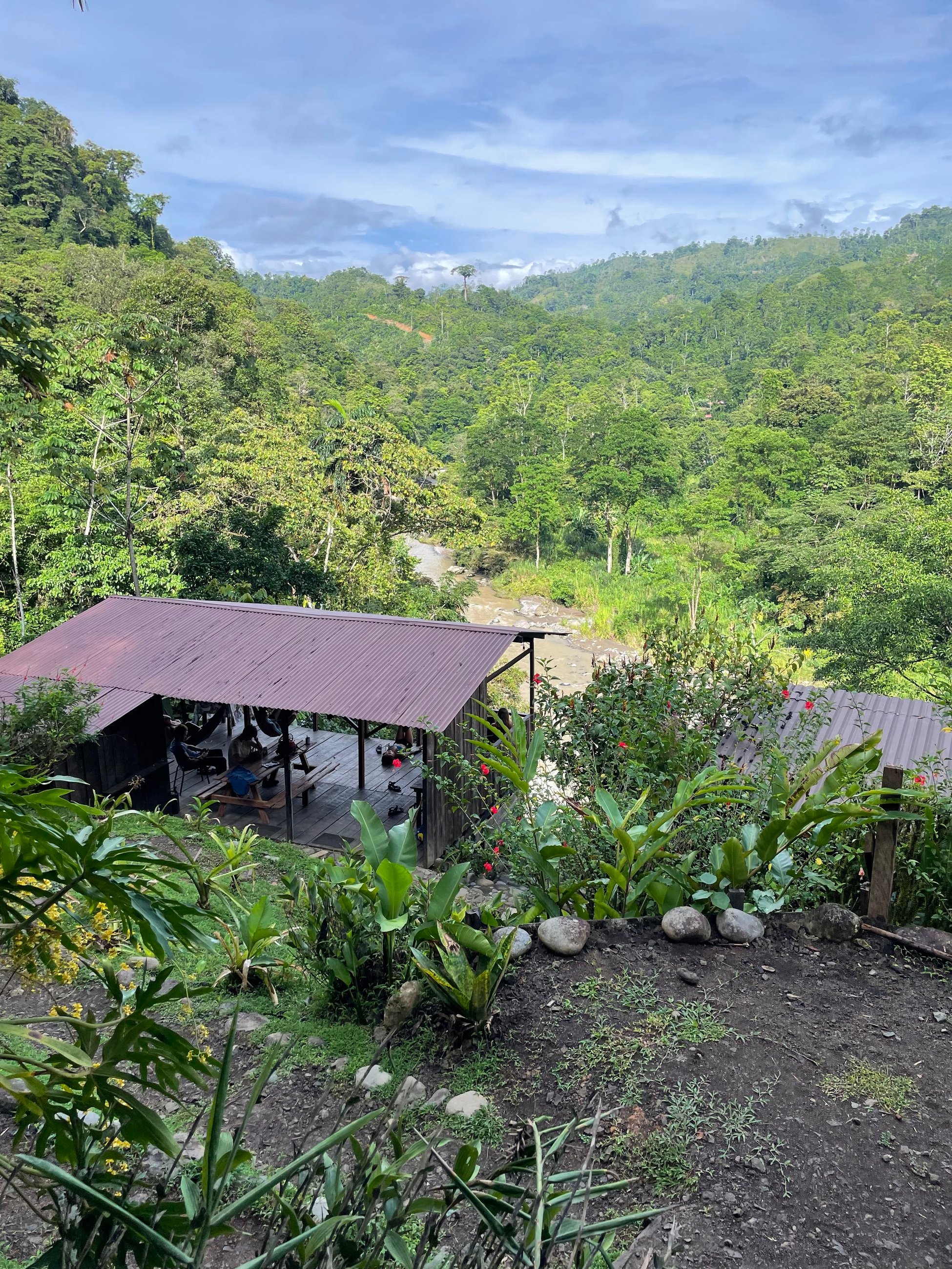 Our cabins on the side of the Pacuare River