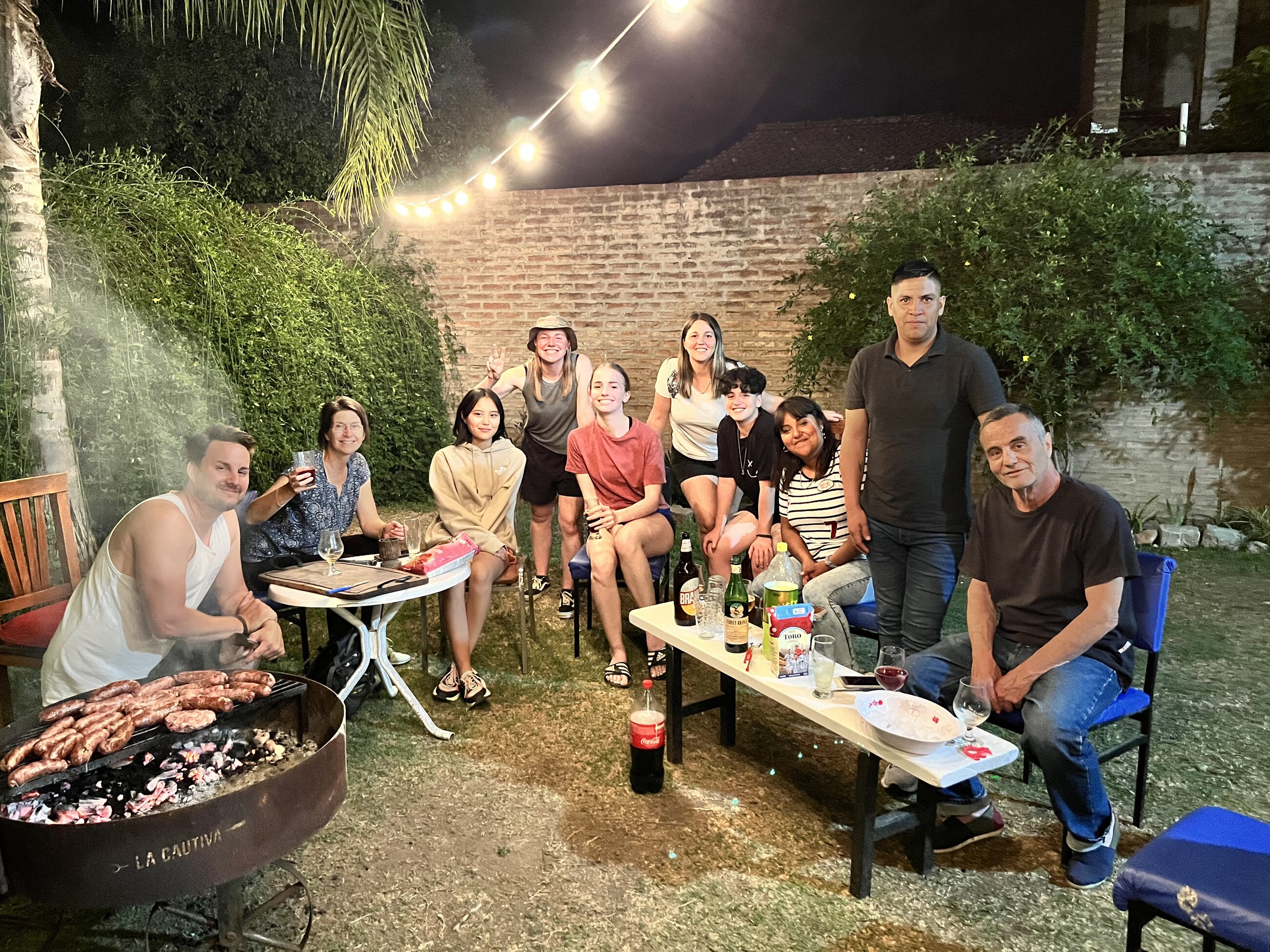 Asado-BBQ at the family/volunteer house!!!