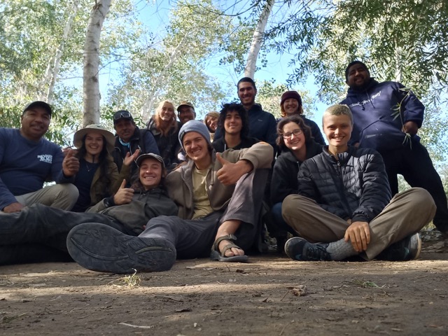 The group in Mexico after learning about banding birds and the conservation of the Colorado river delta
