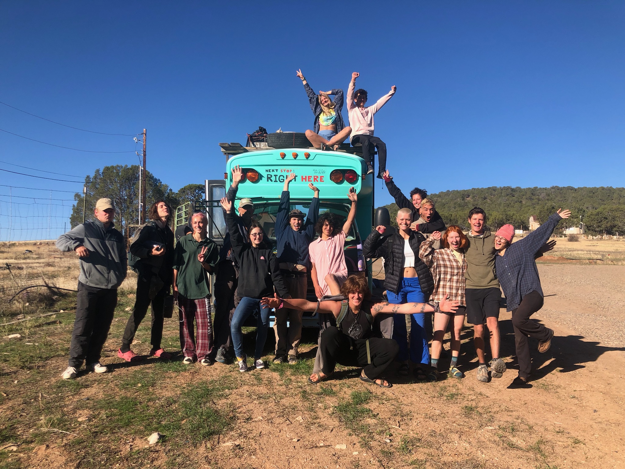 All of us before leaving Paonia and heading on the road.