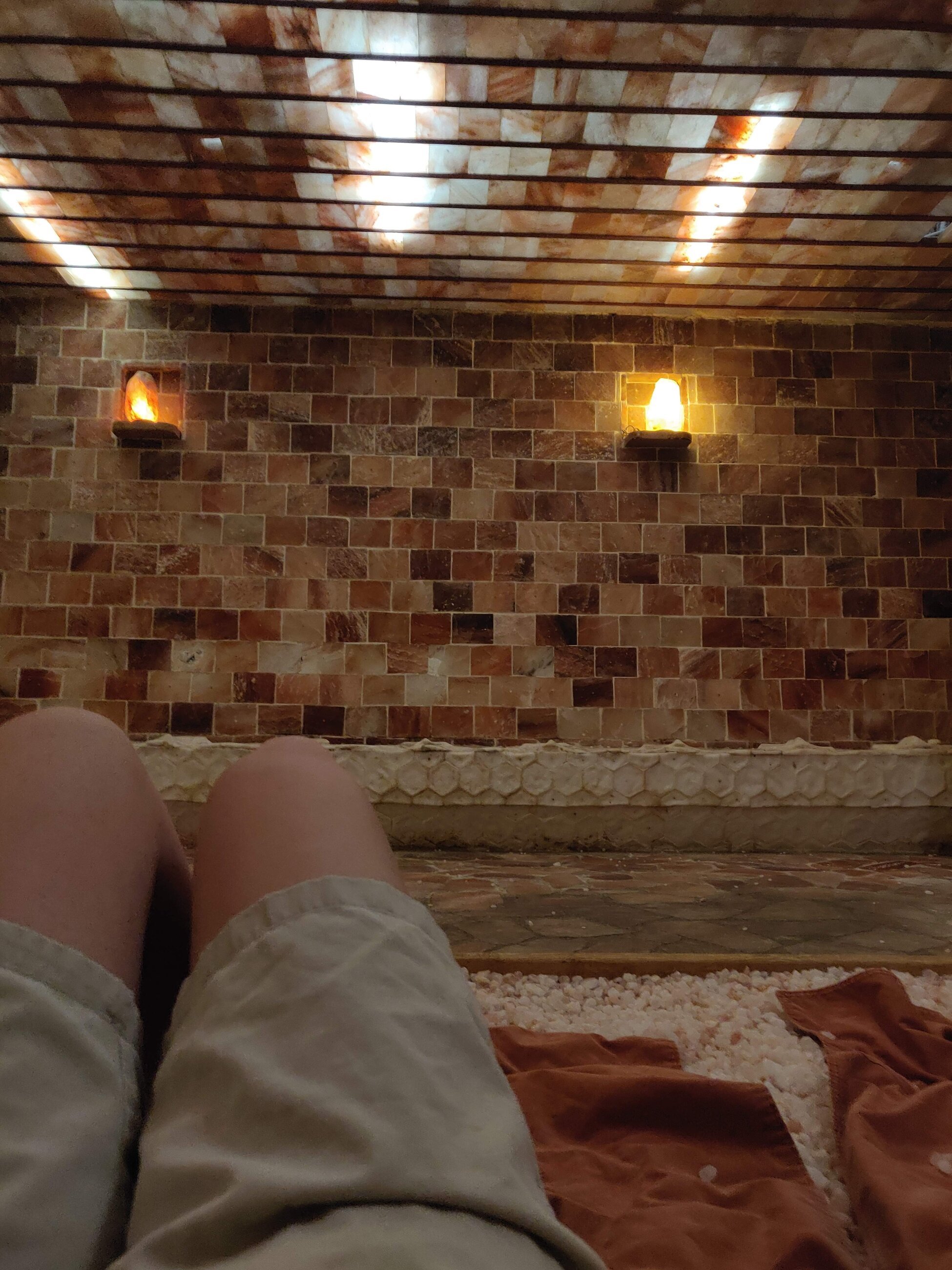 Relaxing at a Jjilbang (korean spa)