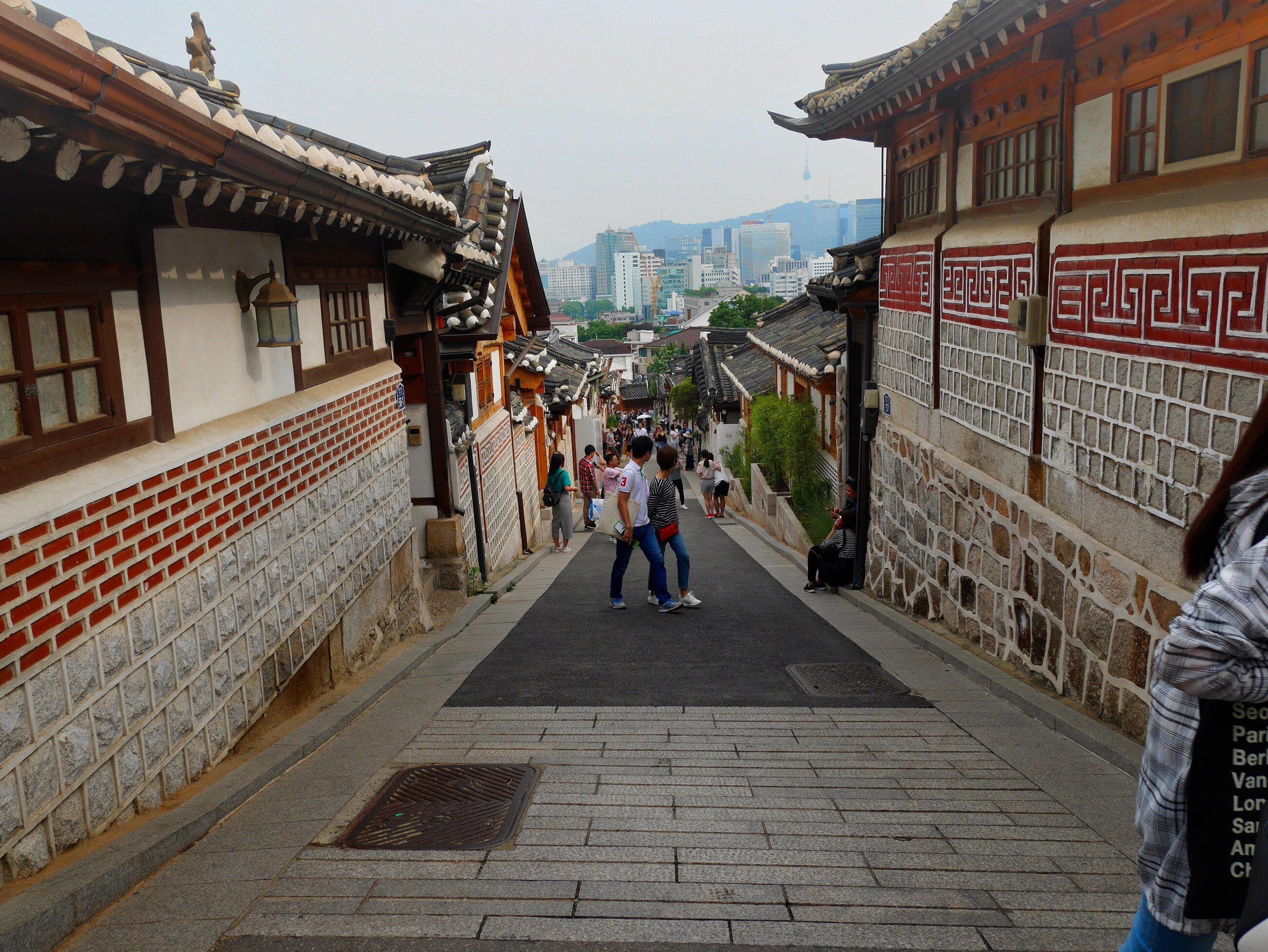 View from Bukchon Hanok village in Seoul