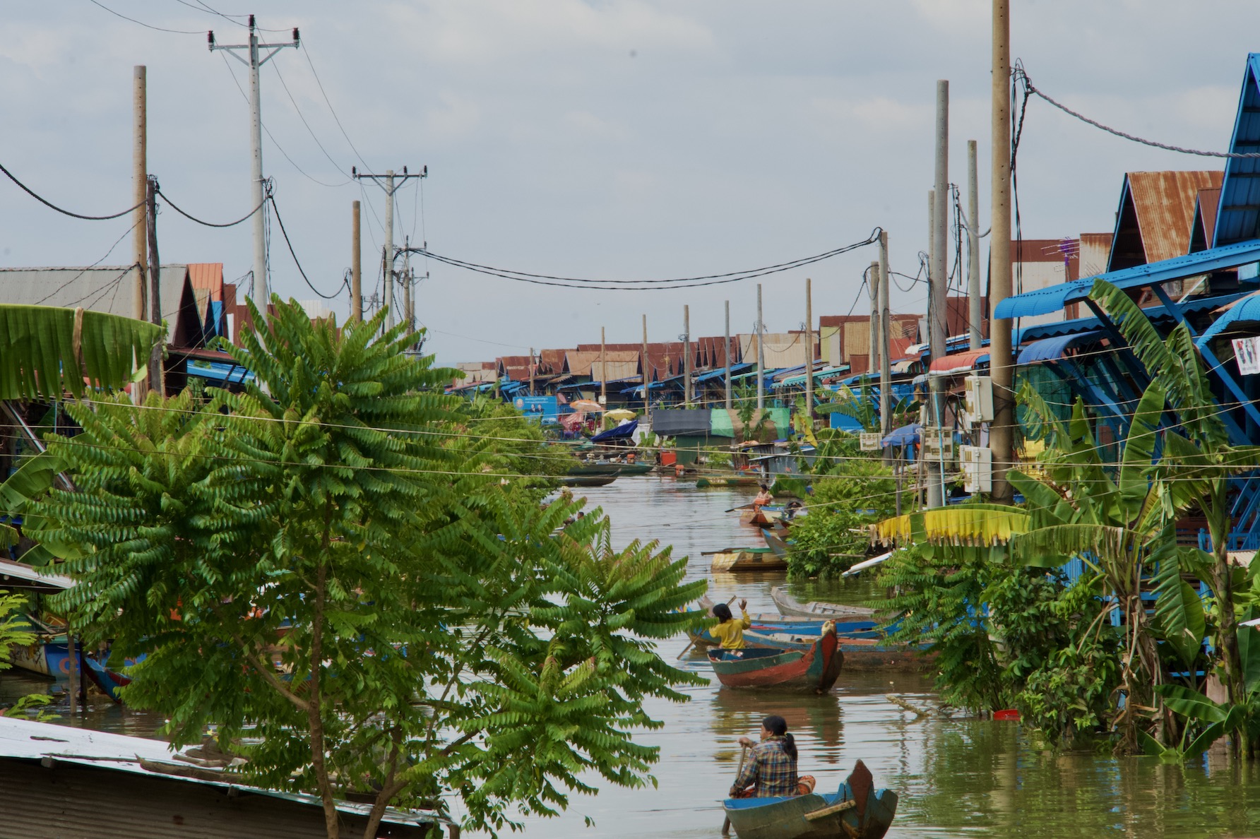 Floating village Tonle Sap lake