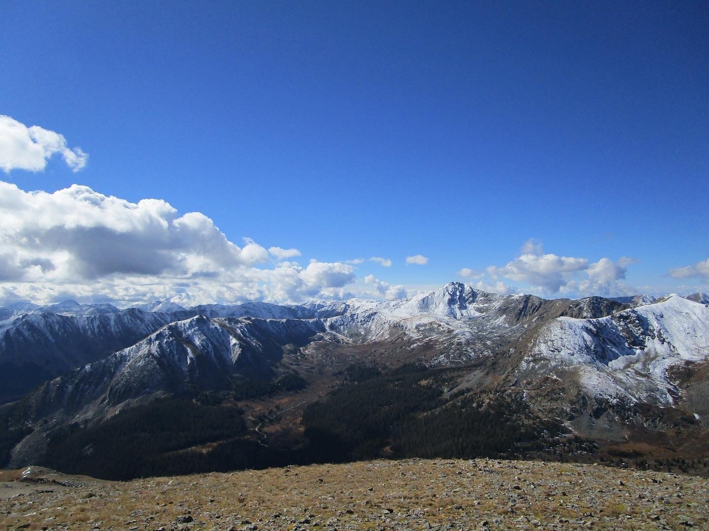 The view from Mount Jones in Colorado.