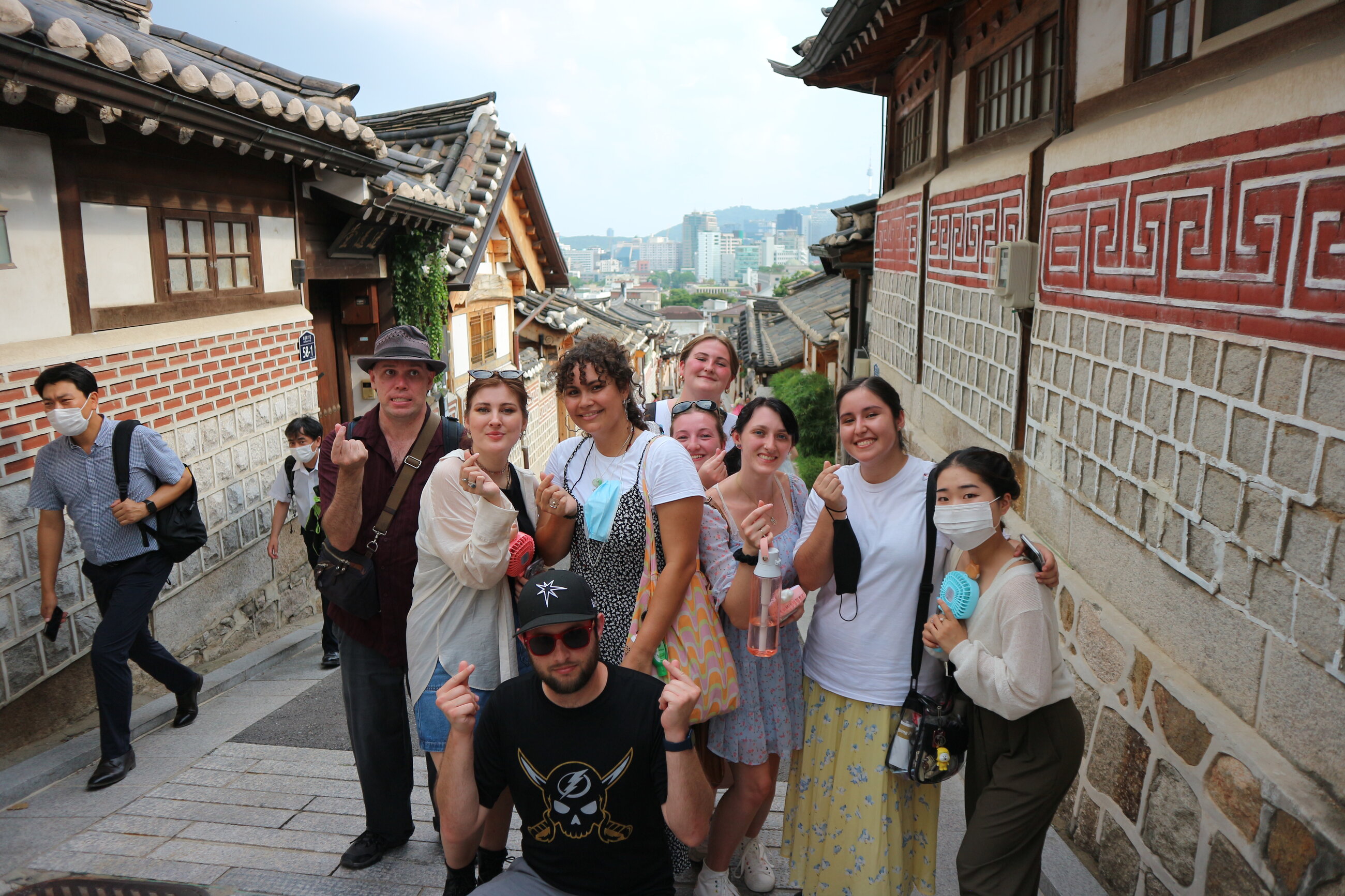 Bukchon Hanok Village with my classmates