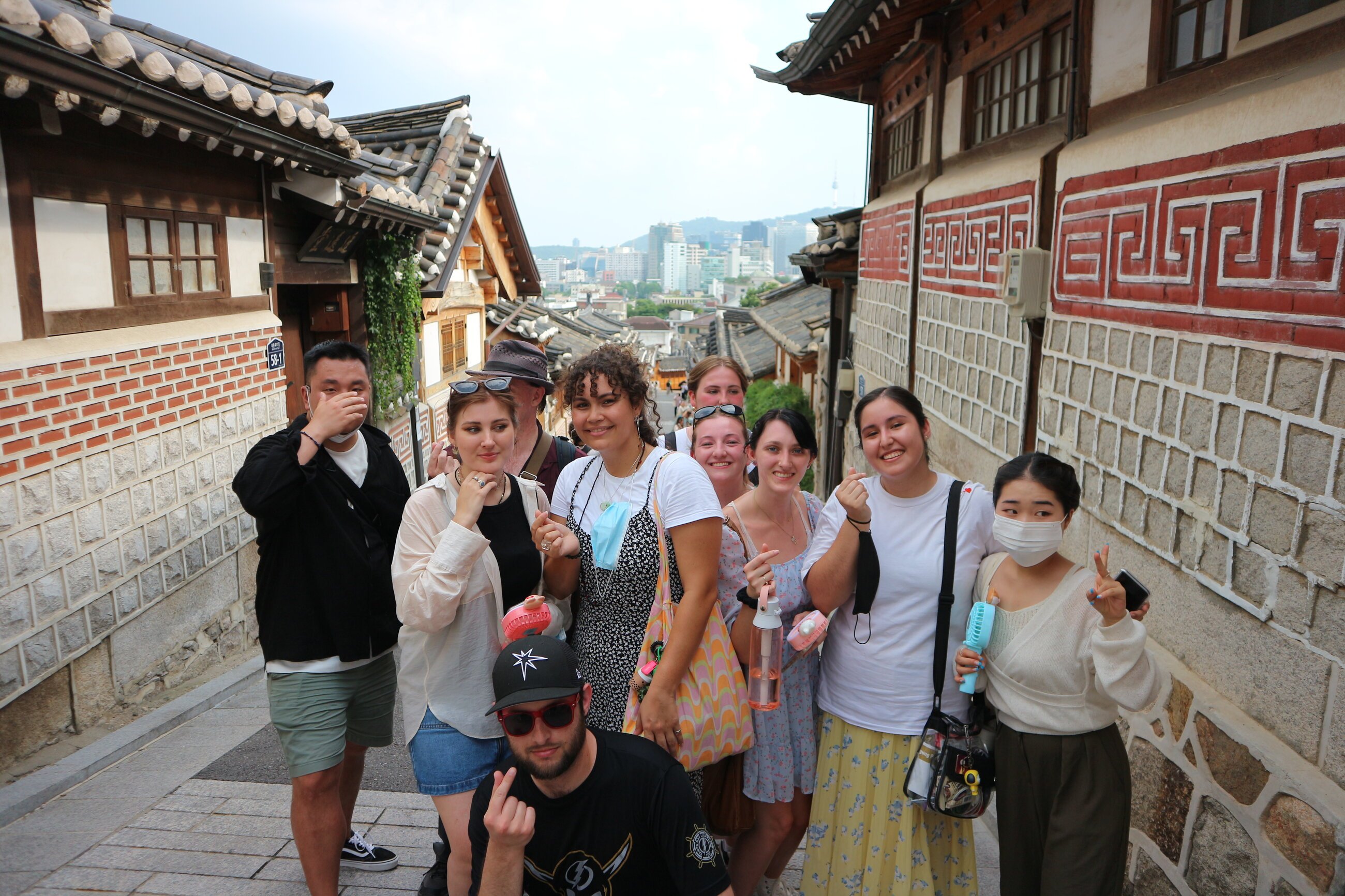 My classmates and Me in Bukchon Hanok Village