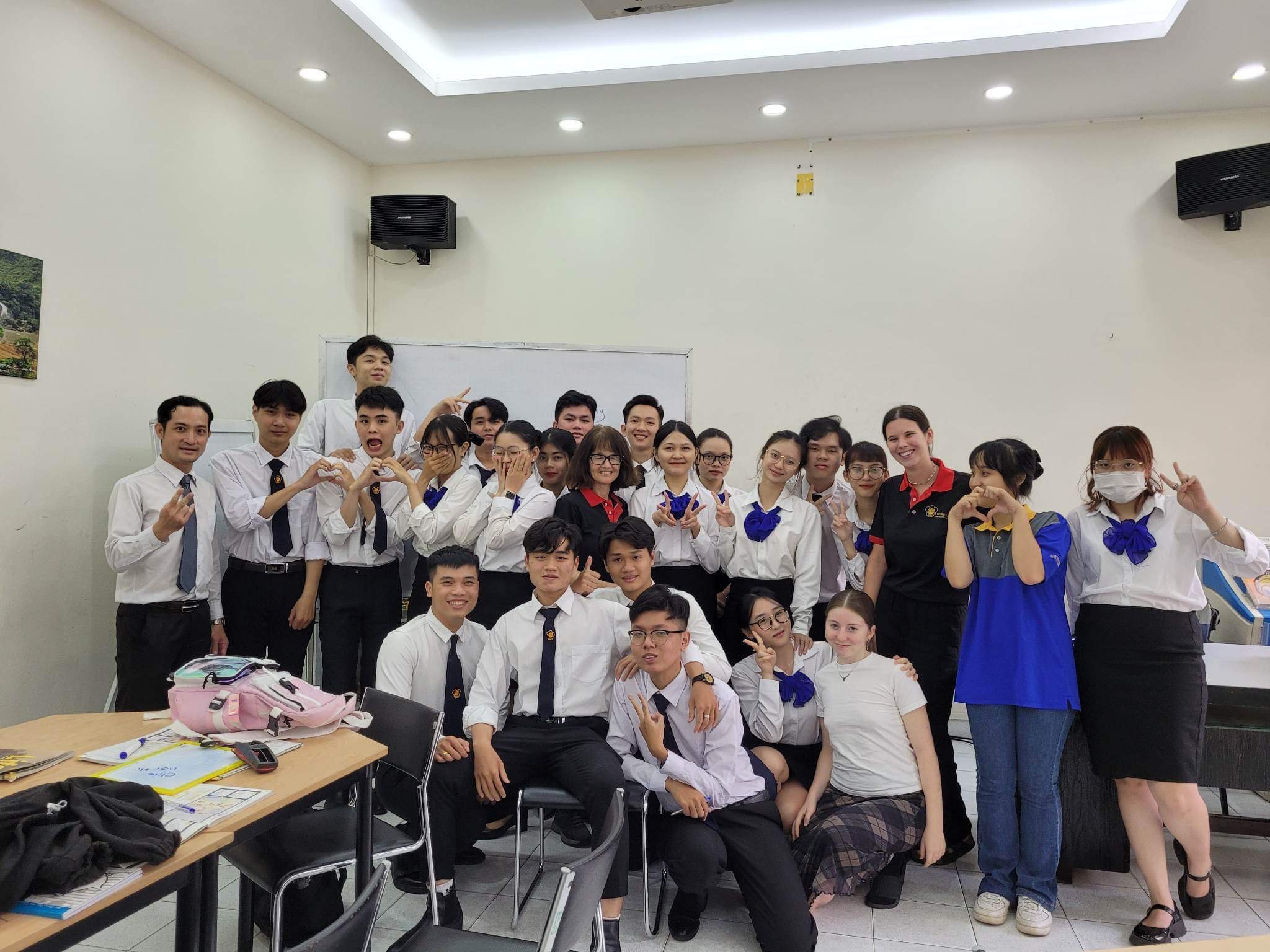 In the classroom!