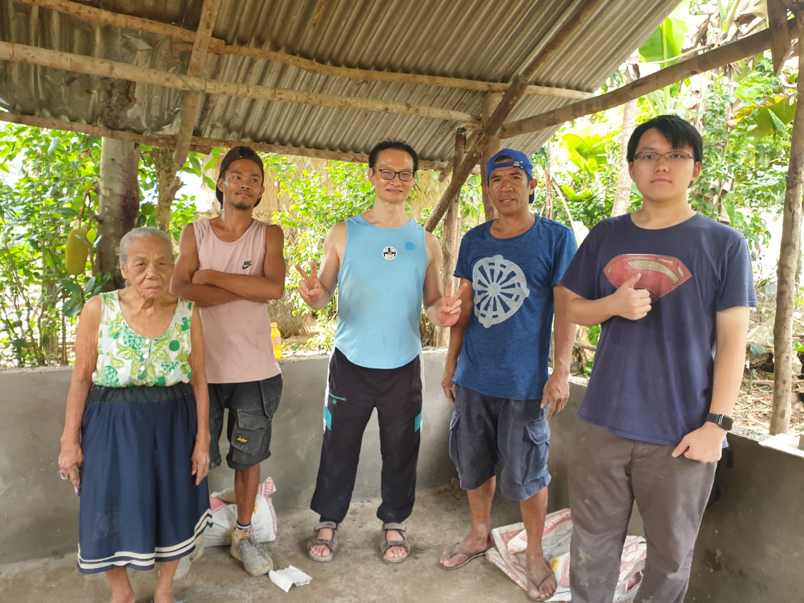 We, granny and her under construction house