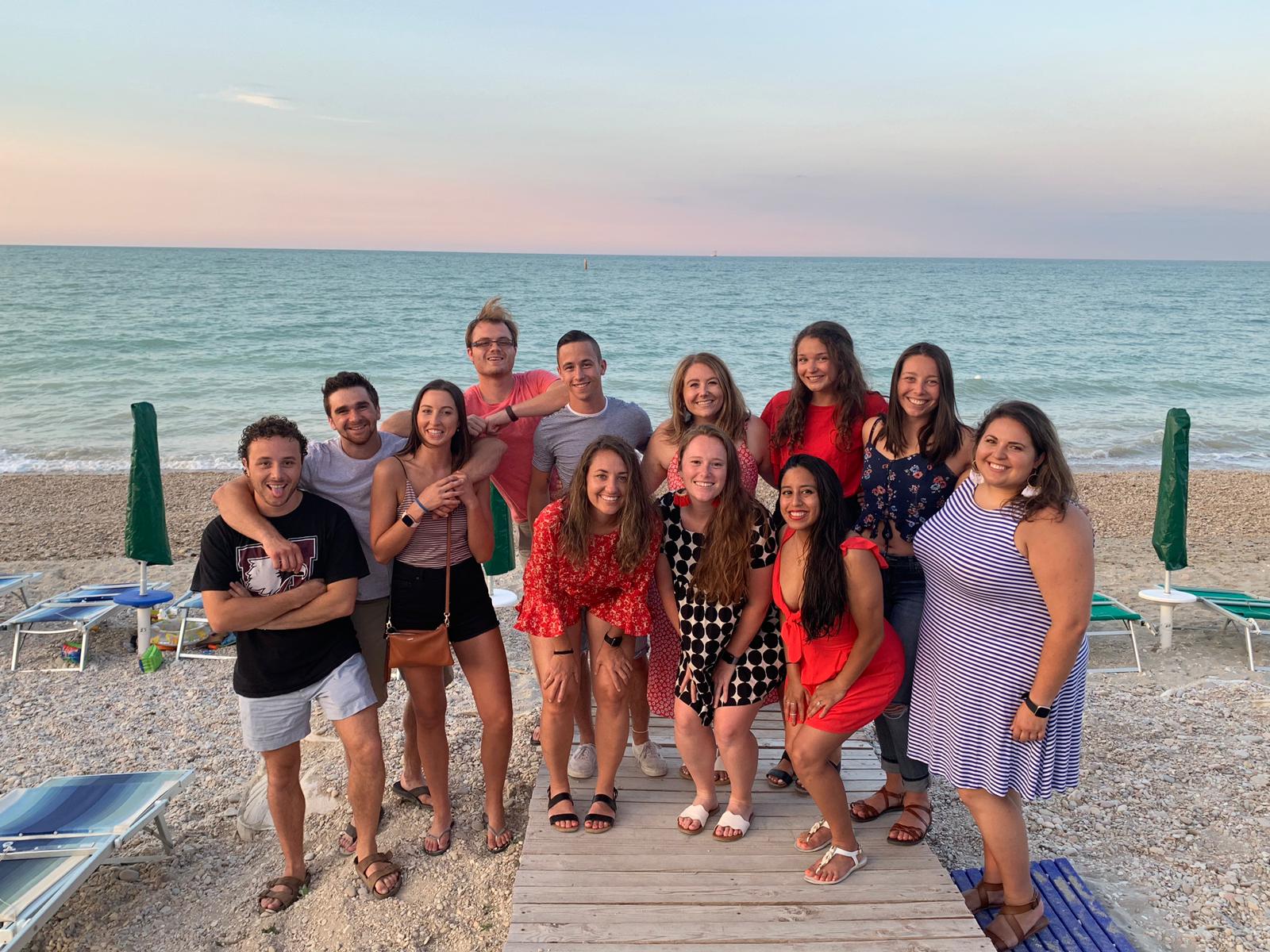 The counselors on the Porto Beach!