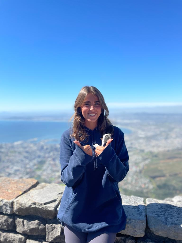 This was me on the very top of Table Mountain, one of the 7 wonders of nature in the entire world!