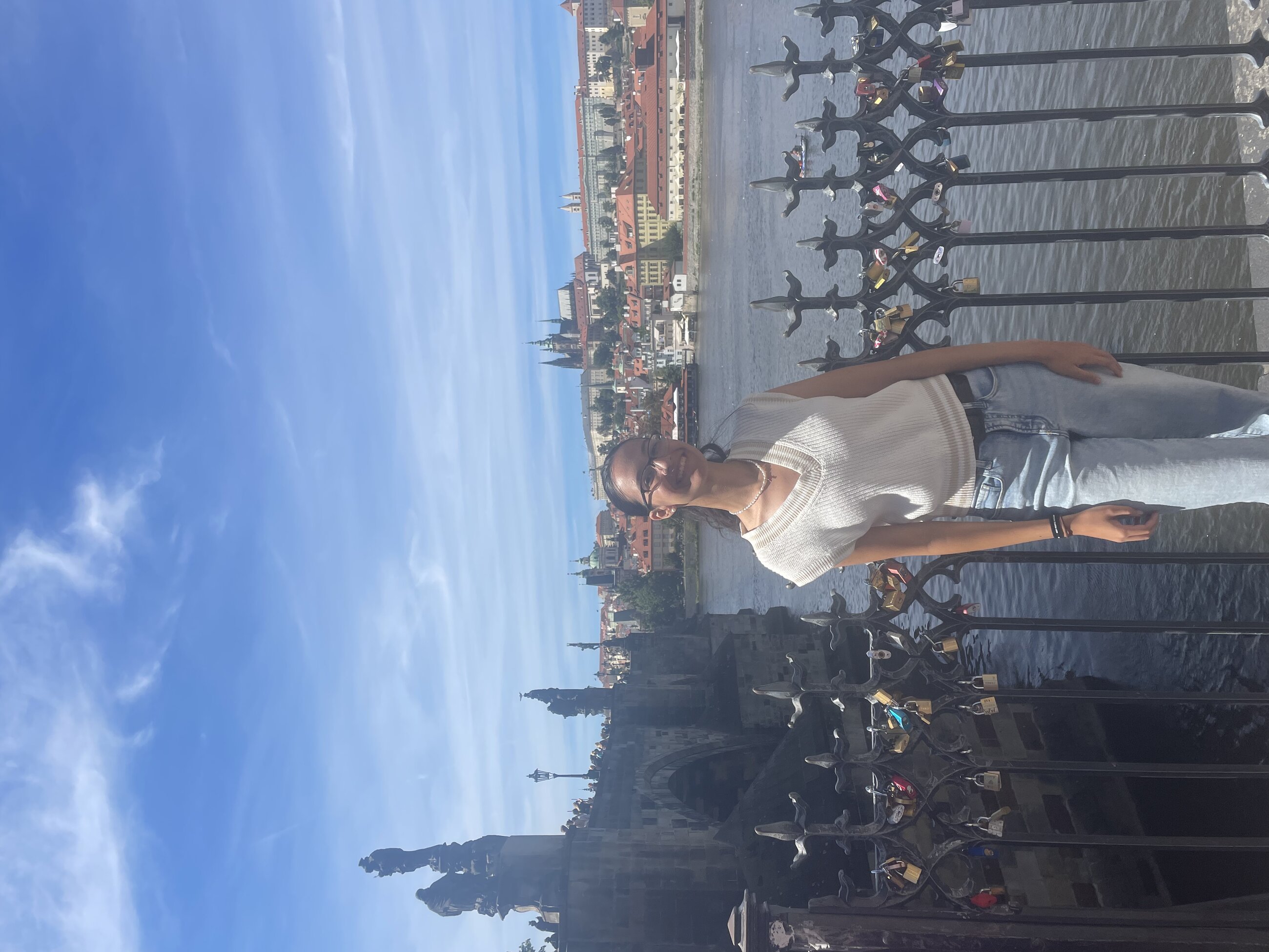 By the beautiful Charles Bridge