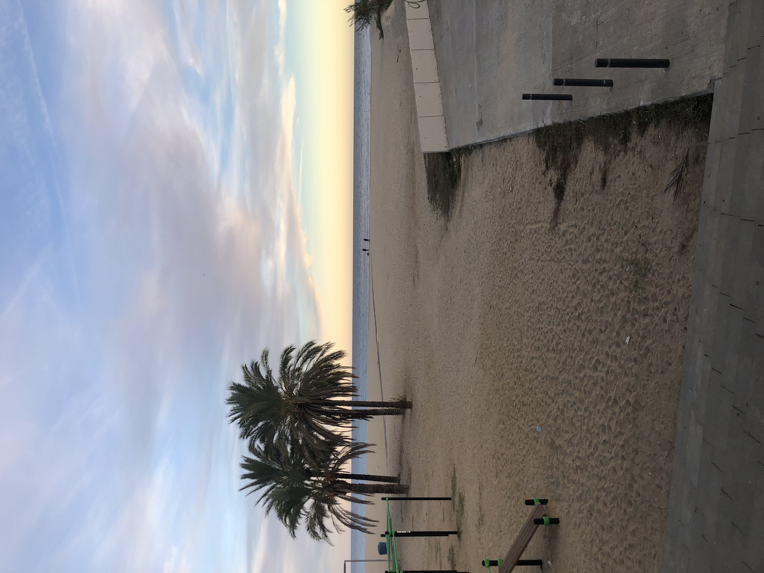 Stunning beach at Mataró 