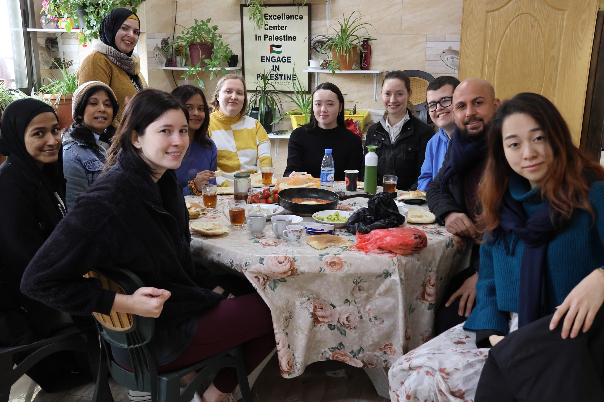 Palestinian Breakfast at the Center