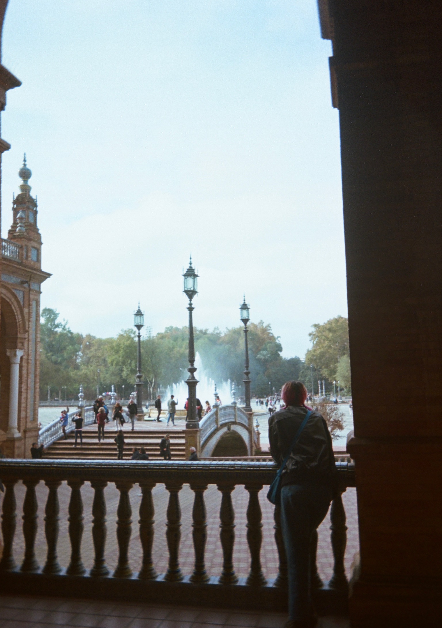 Taking in the Plaza de España!